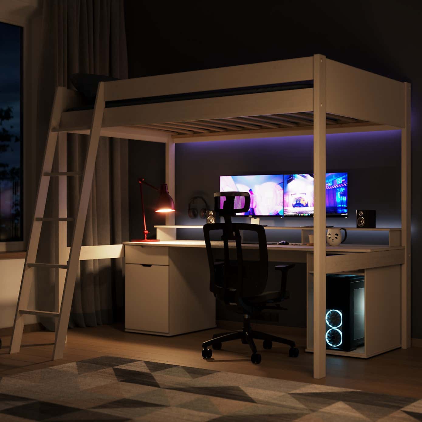 Tera Gaming High Sleeper Bed Frame