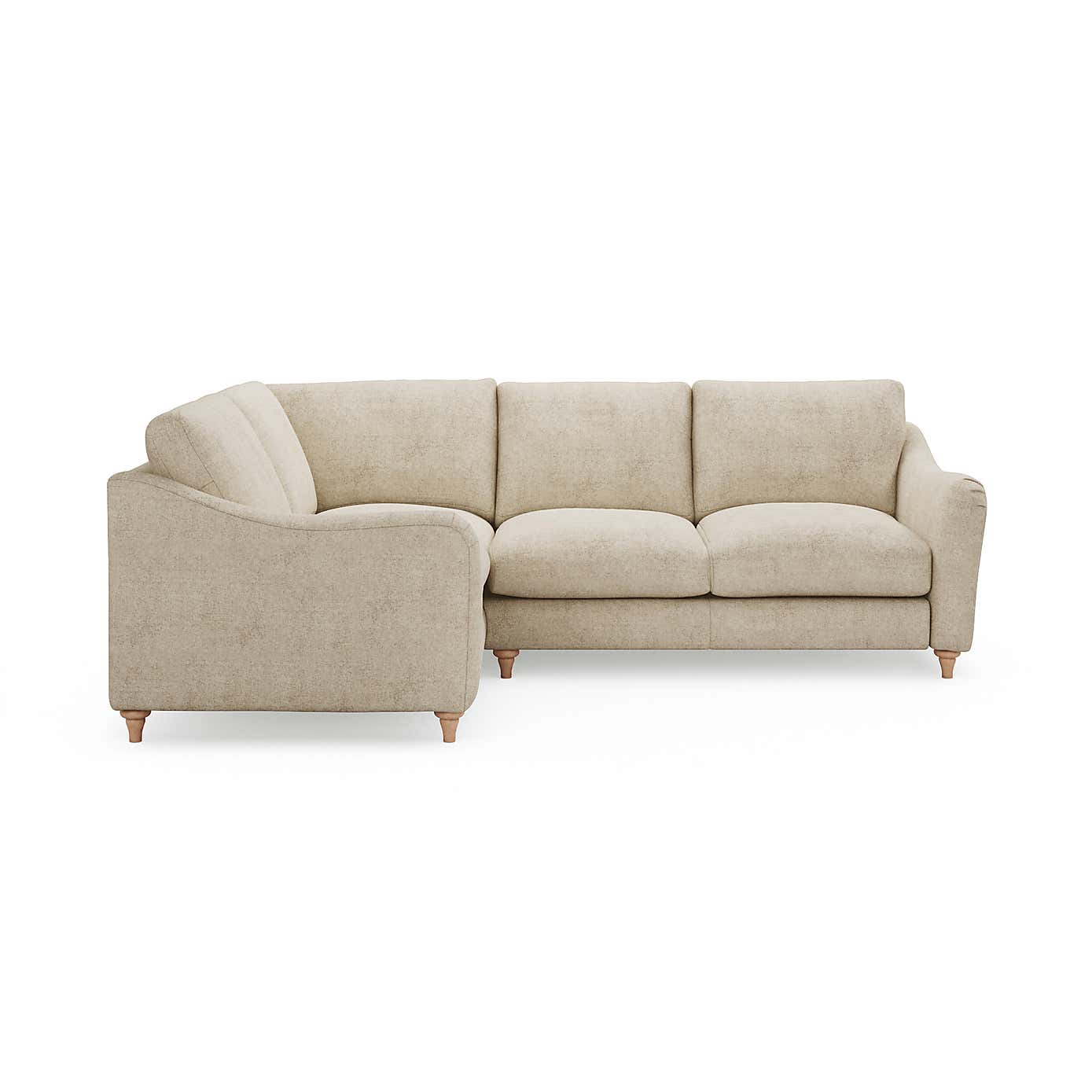 Hattie Tonal Plush Chenille Corner Sofa