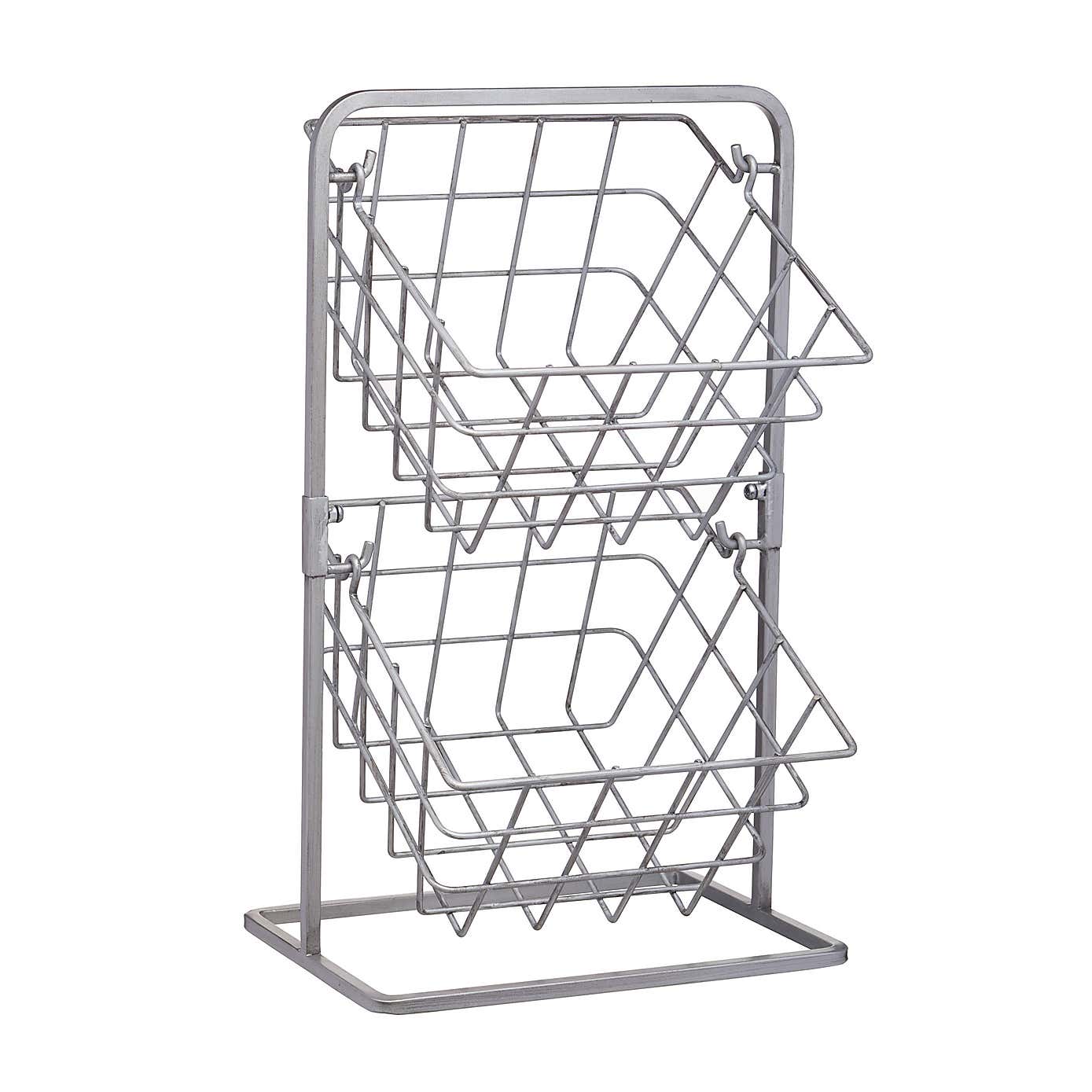 Industrial Kitchen Two Tier Wire Storage Baskets