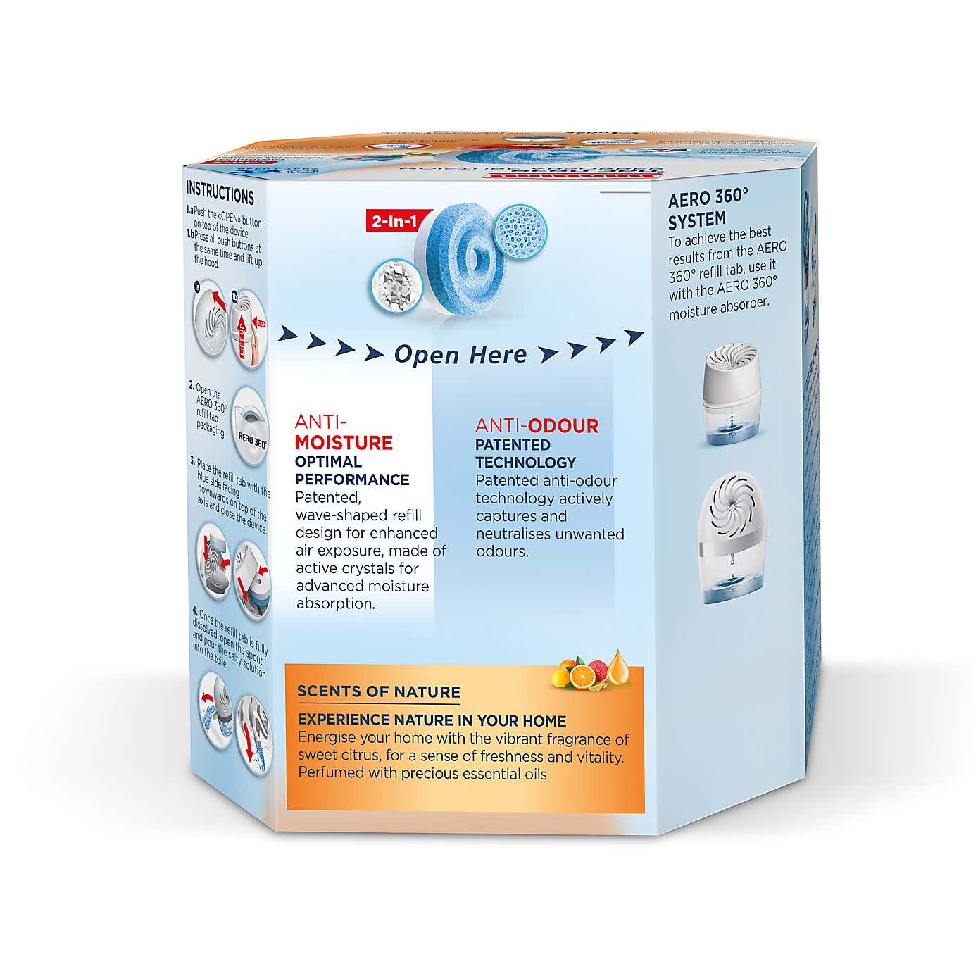 UniBond Aero 360 Citrus Refills x2