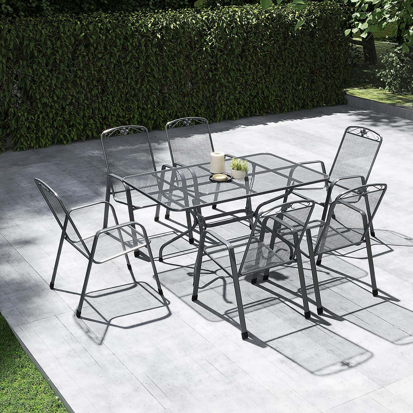 Pacific Lifestyle Savoy Rectangular 6 Seater Dining Set