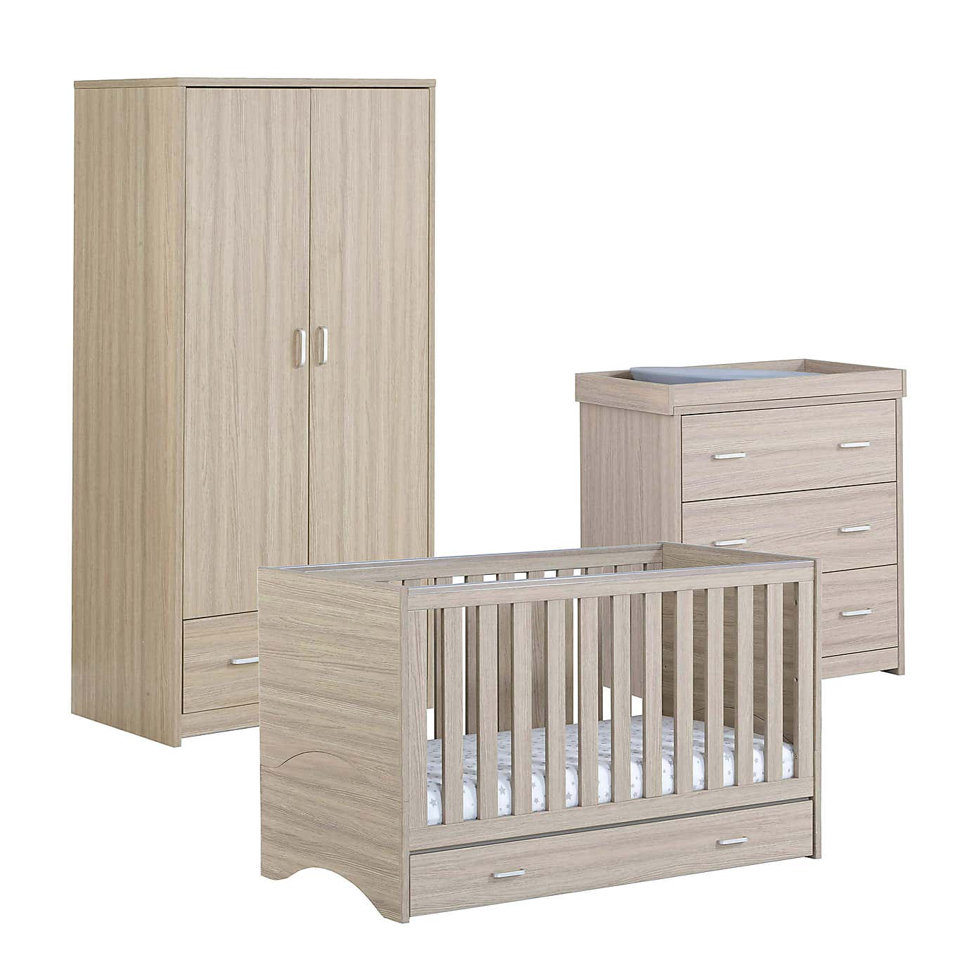 Babymore Veni 3 Piece Nursery Furniture Set
