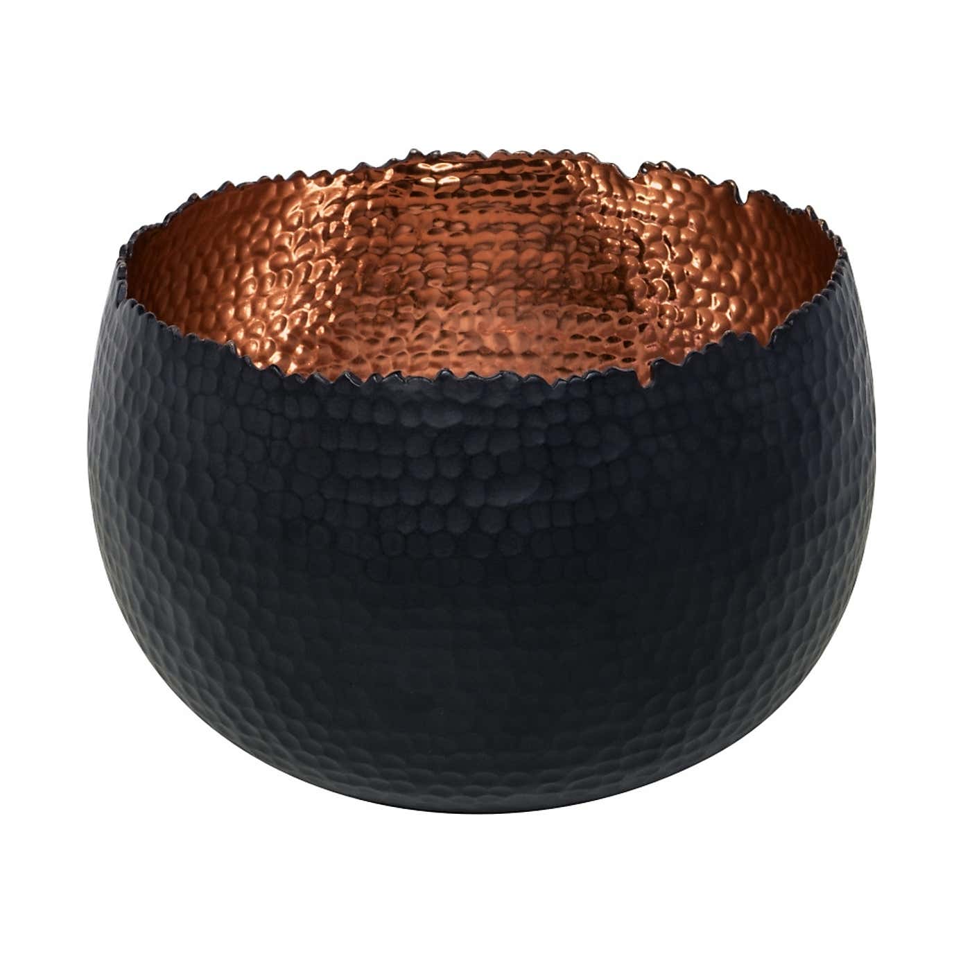 Hammered Bowl Plant Pot