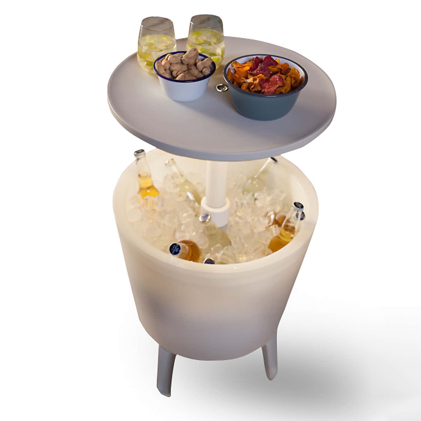 Keter Cool Bar Ice Bucket Table with Lights