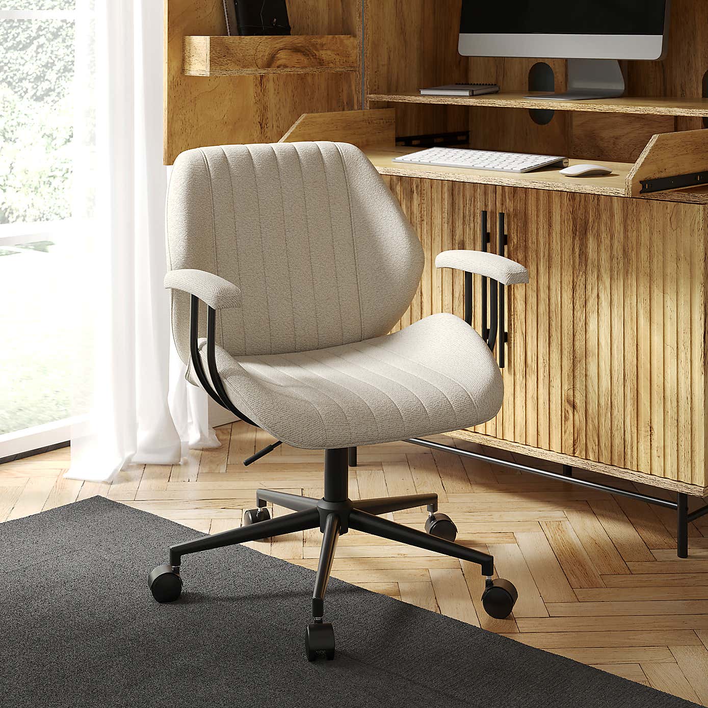 Clement Boucle Fabric Office Chair
