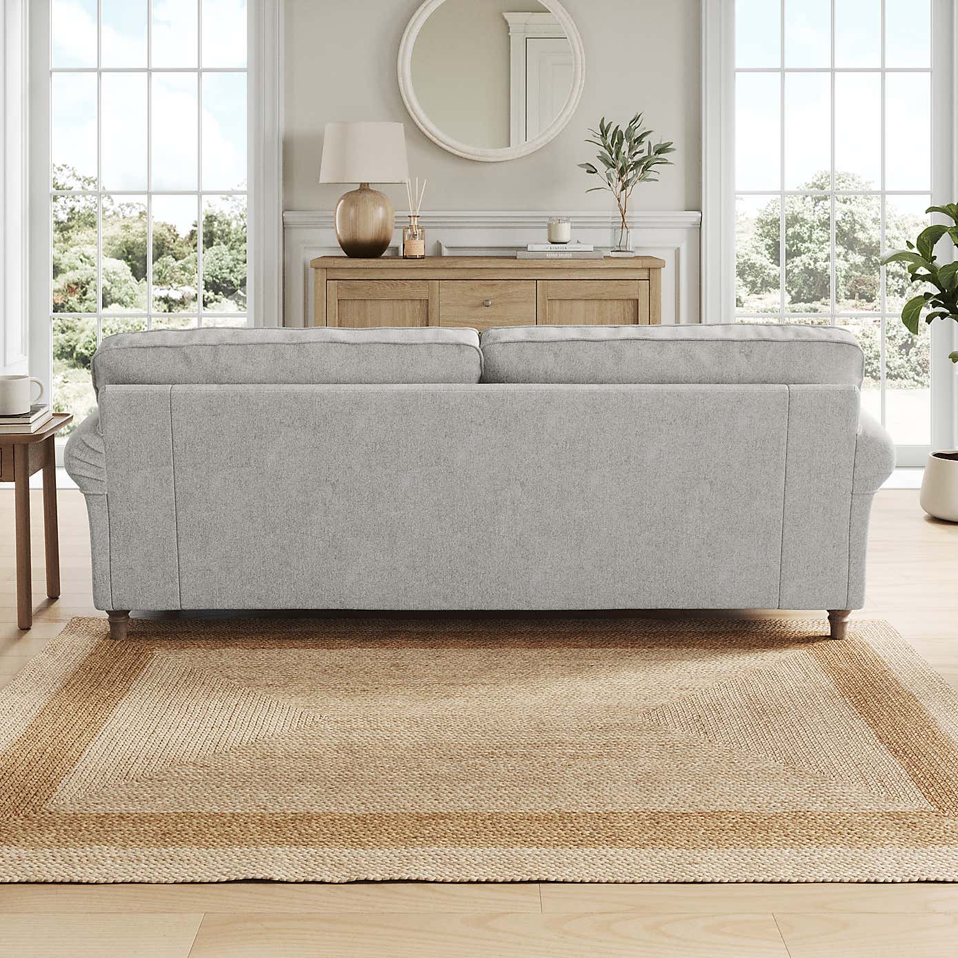 Flori 4 Seater Sofa, Soft Chenille
