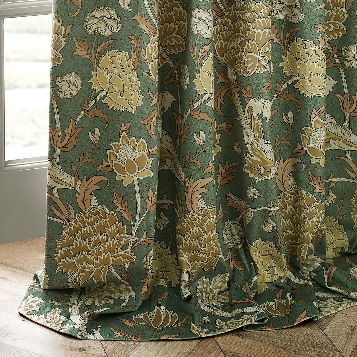 Morris & Co. Cray Chenille Pencil Pleat Curtains