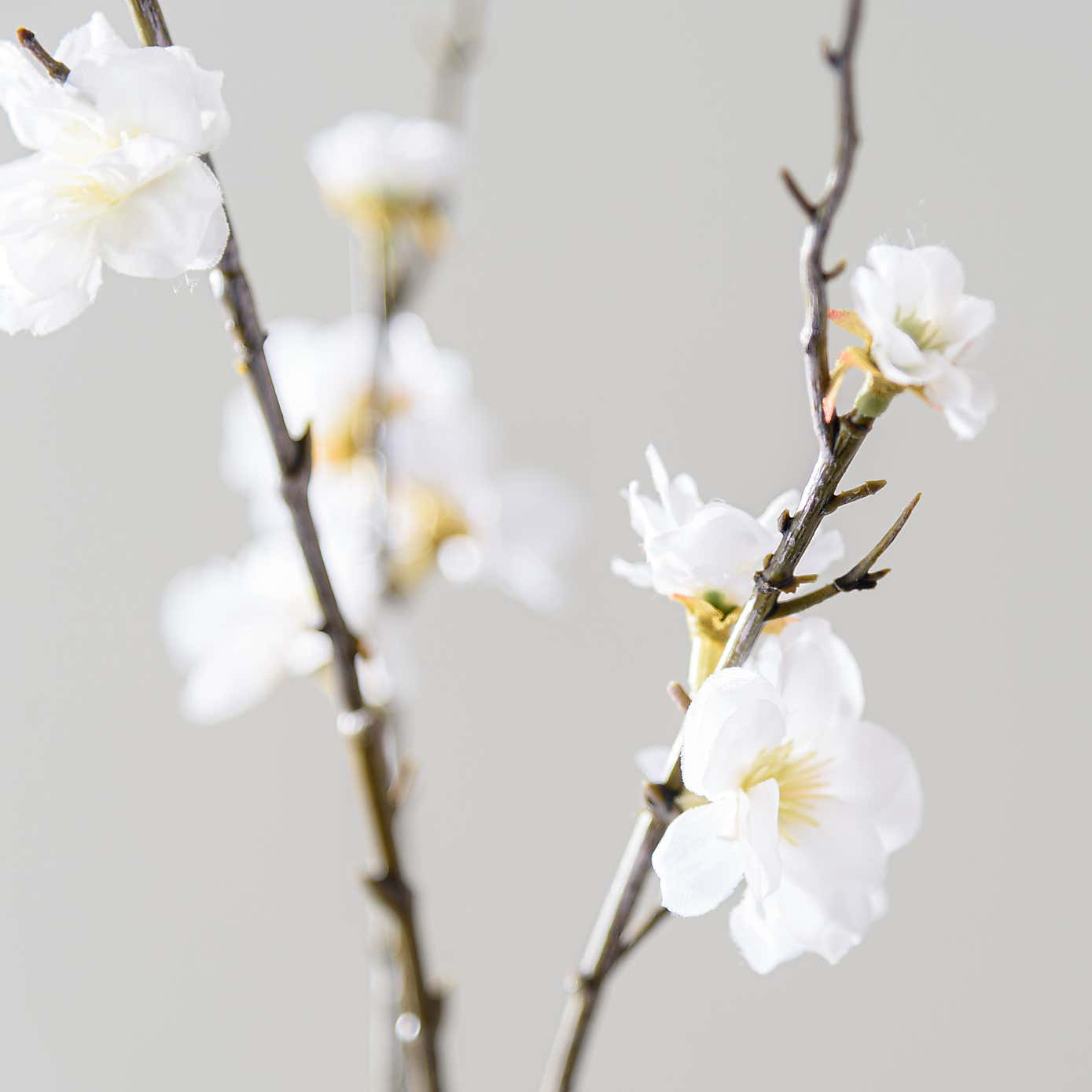 Artificial Cream Blossom Flower Stem