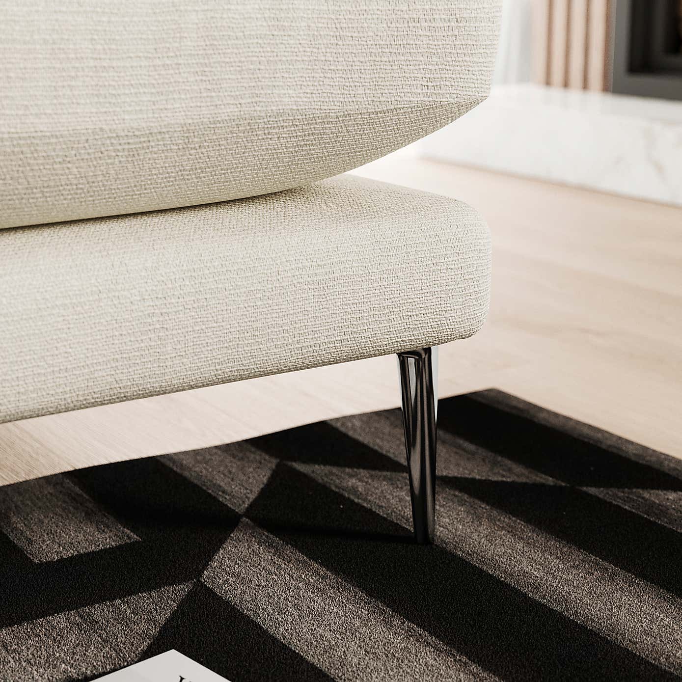 Lawson Chunky Tonal Weave Corner Chaise Sofa