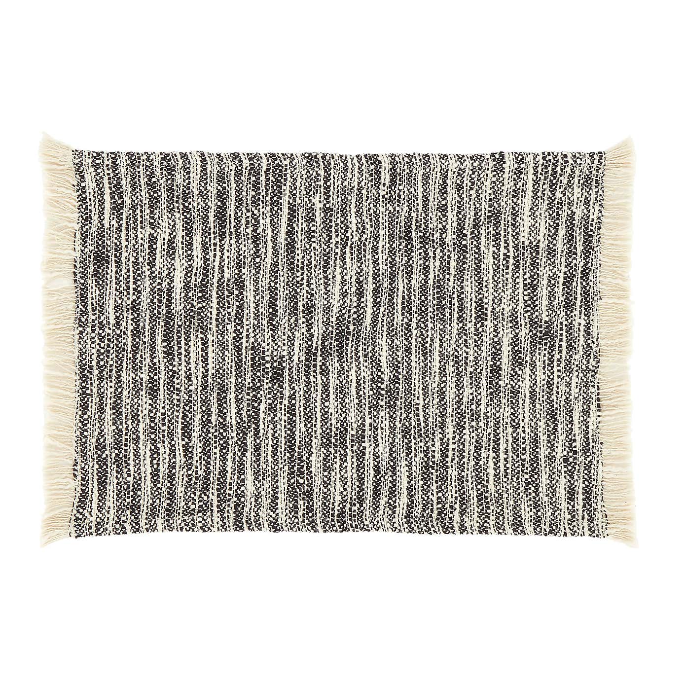 Pineapple Elephant Set of 2 Textured Frayed Placemats