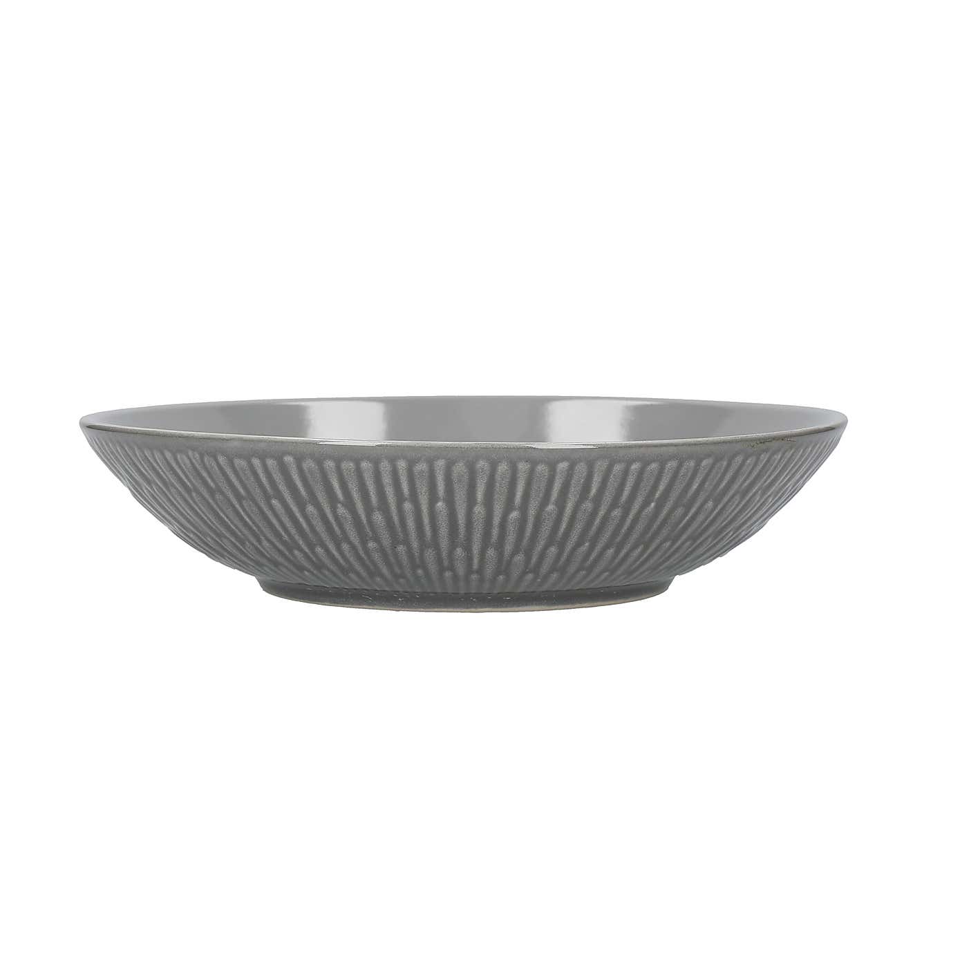 Zen Grey Pasta Bowl