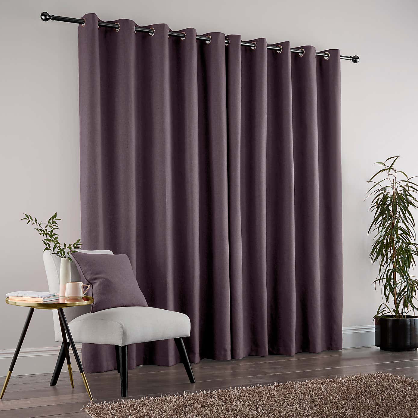 Jennings Natural Thermal Eyelet Curtains