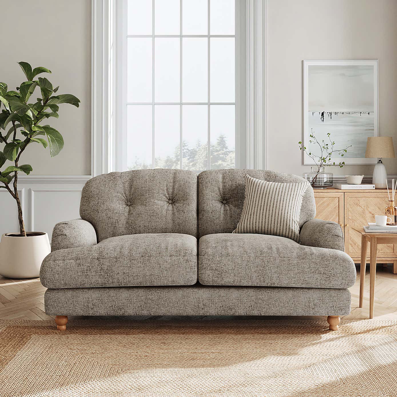 Martha Chunky Chenille 2 Seater Sofa
