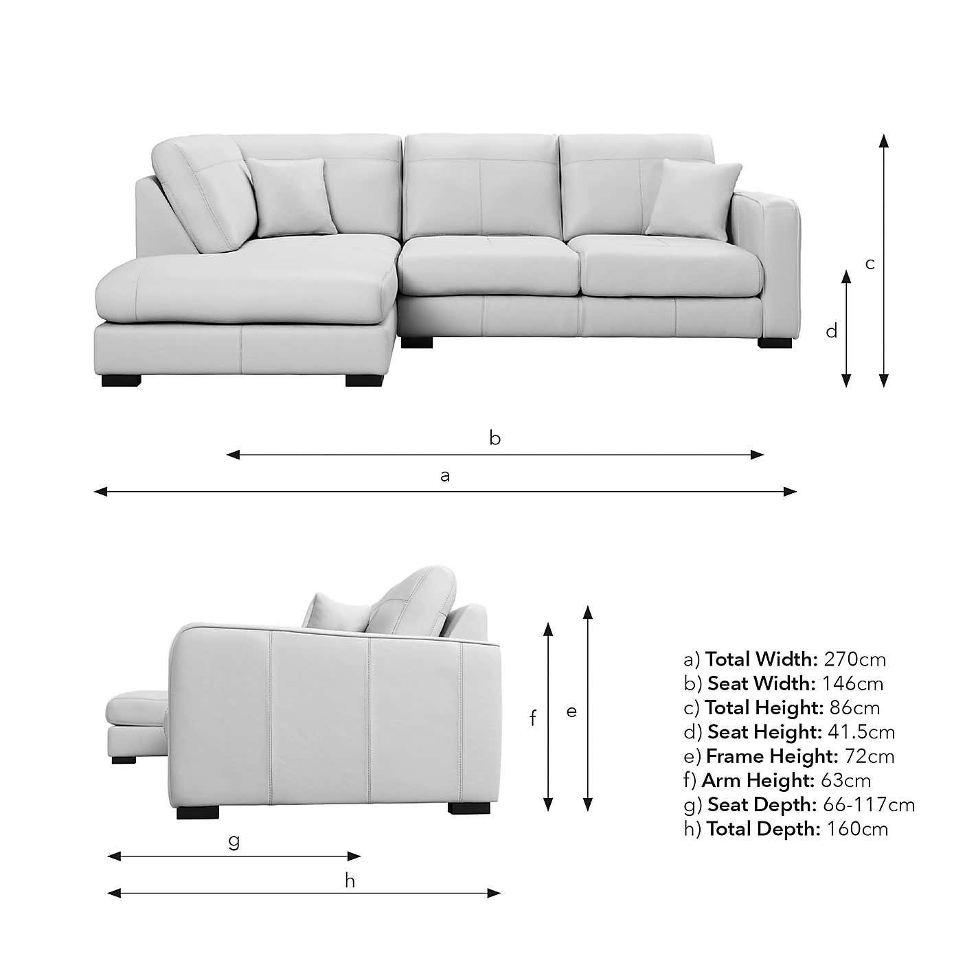 Carson Vintage Leather Large Corner Chaise Sofa