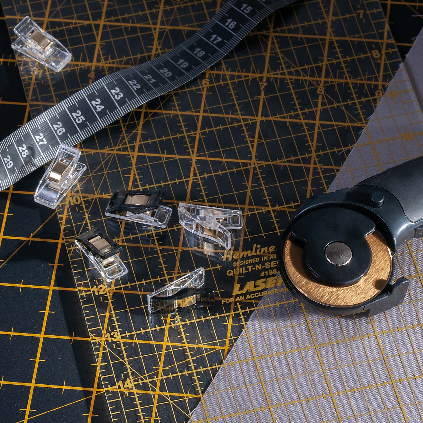 Hemline Gold Tape Measure 150cm