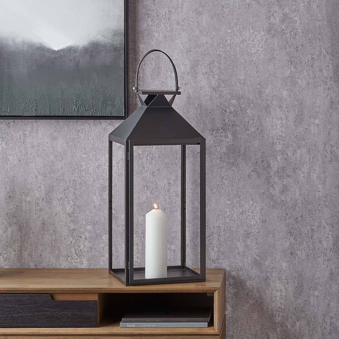 Metal & Glass Lantern