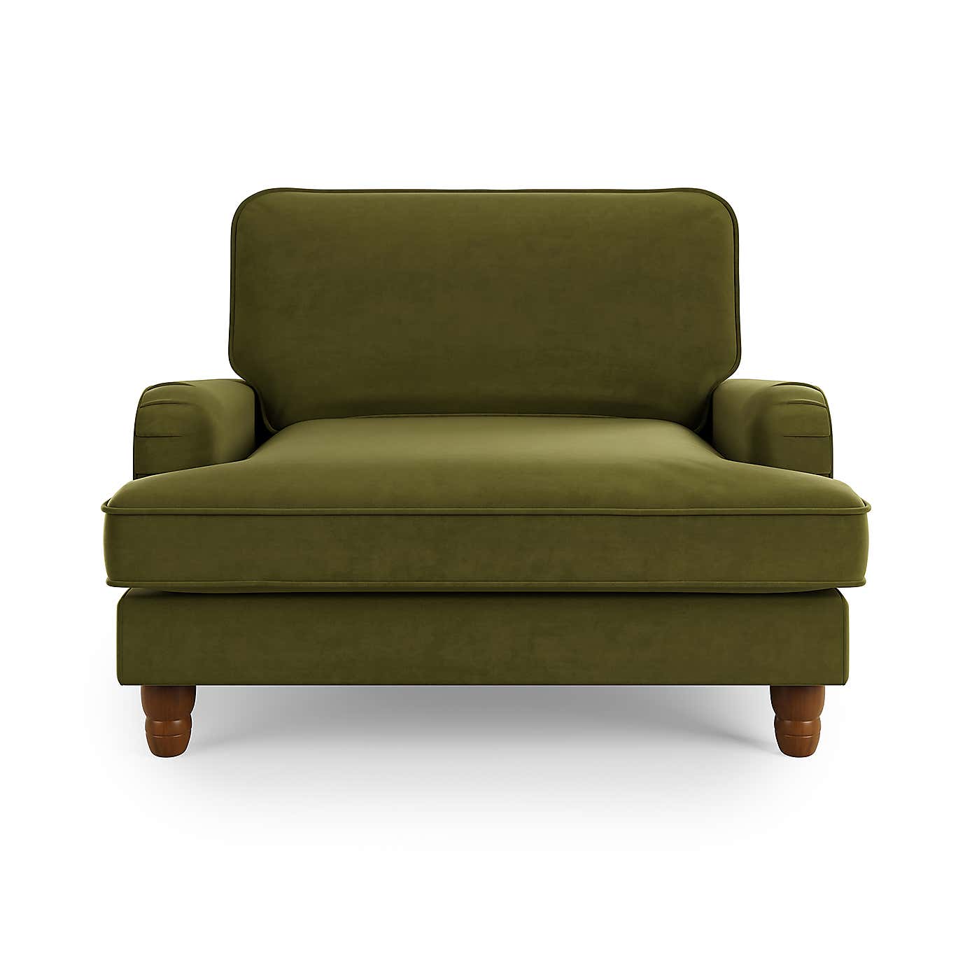 Beatrice Snuggle Sofa, Velvet