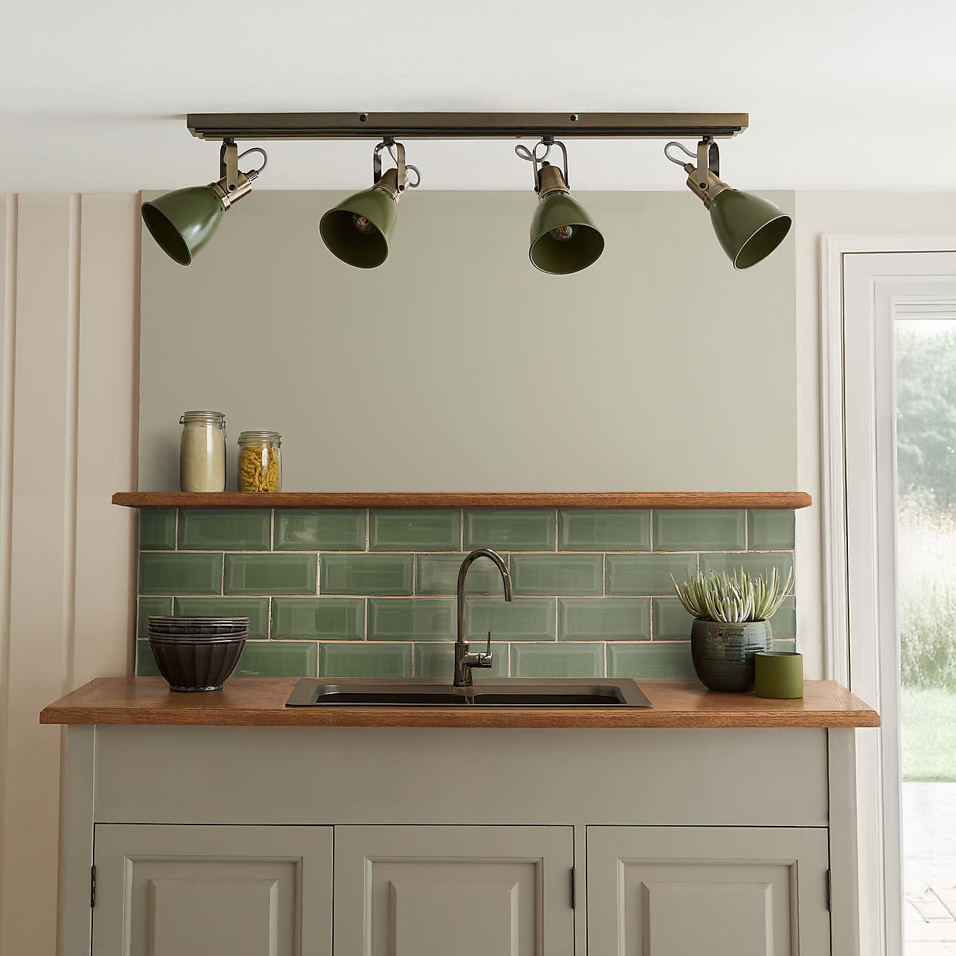 Miley Industrial 4 Light Adjustable Spotlight Bar