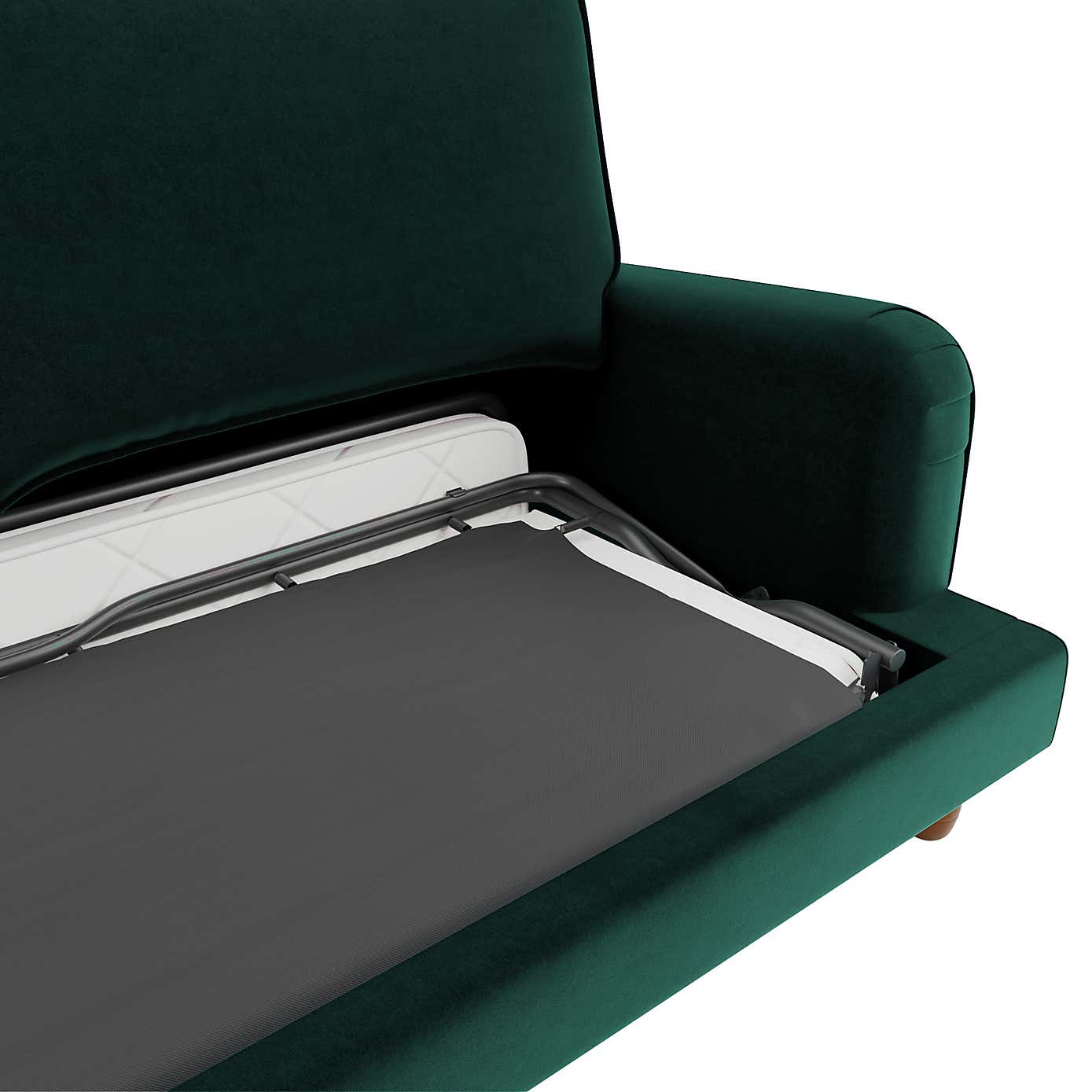 Beatrice Matte Velvet 3 Seater Double Sofa Bed