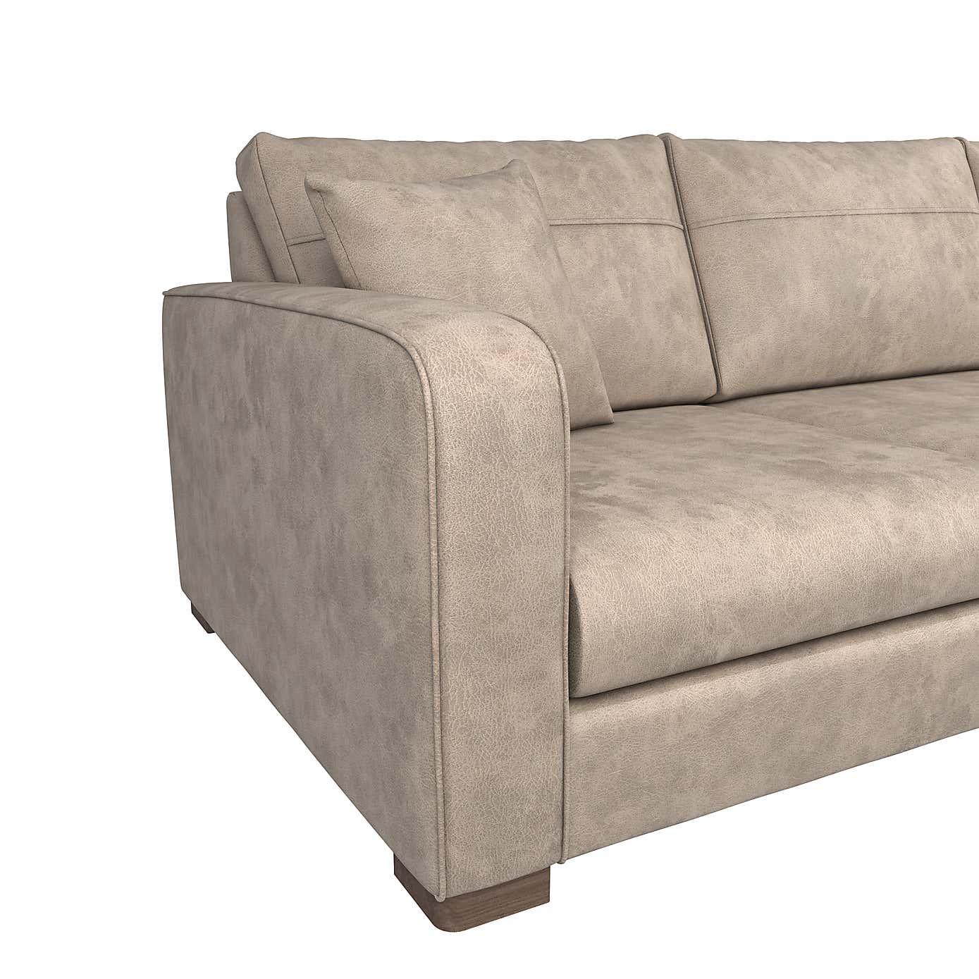 Carson Faux Leather Right Hand Corner Sofa