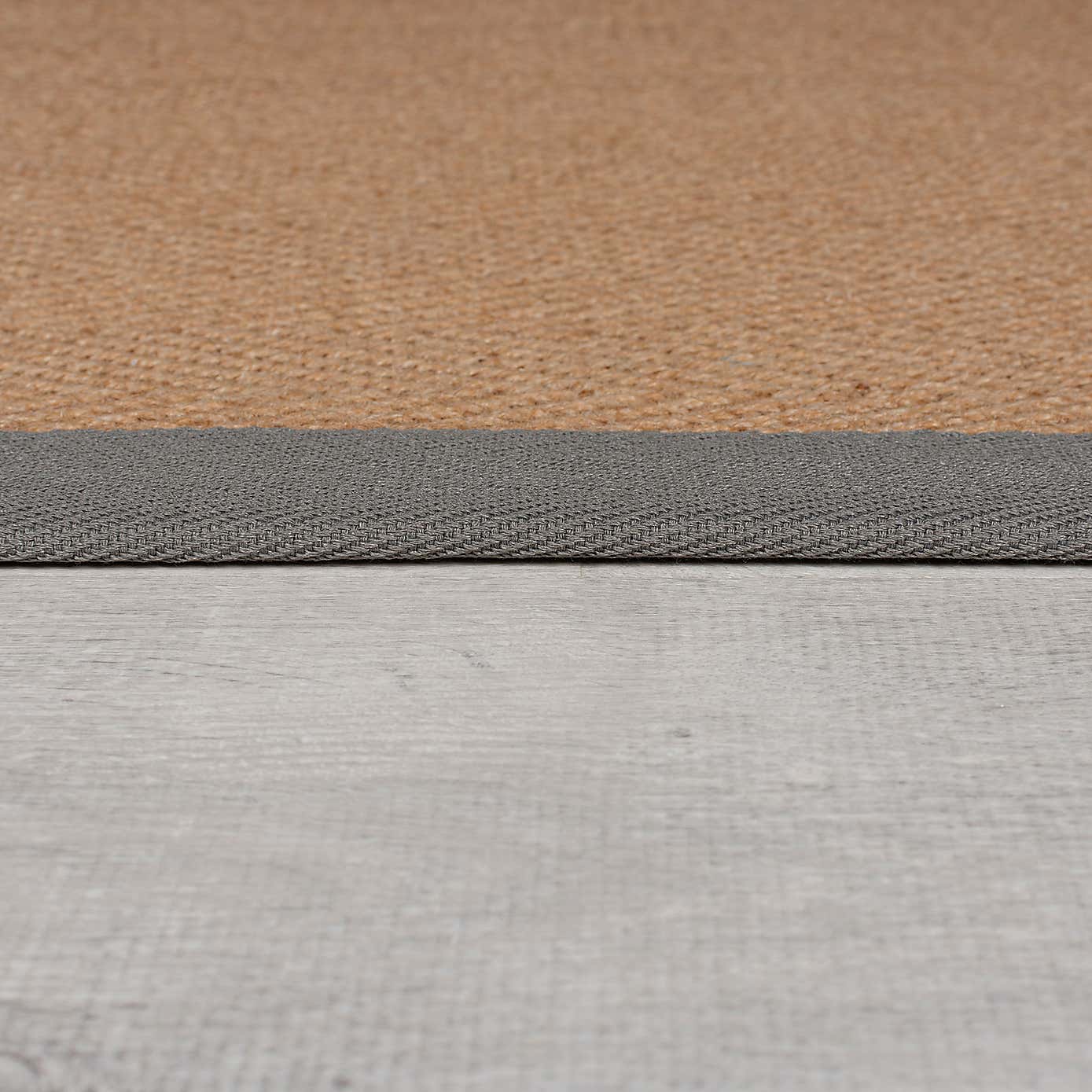 Herringbone Jute Border Stair Runner