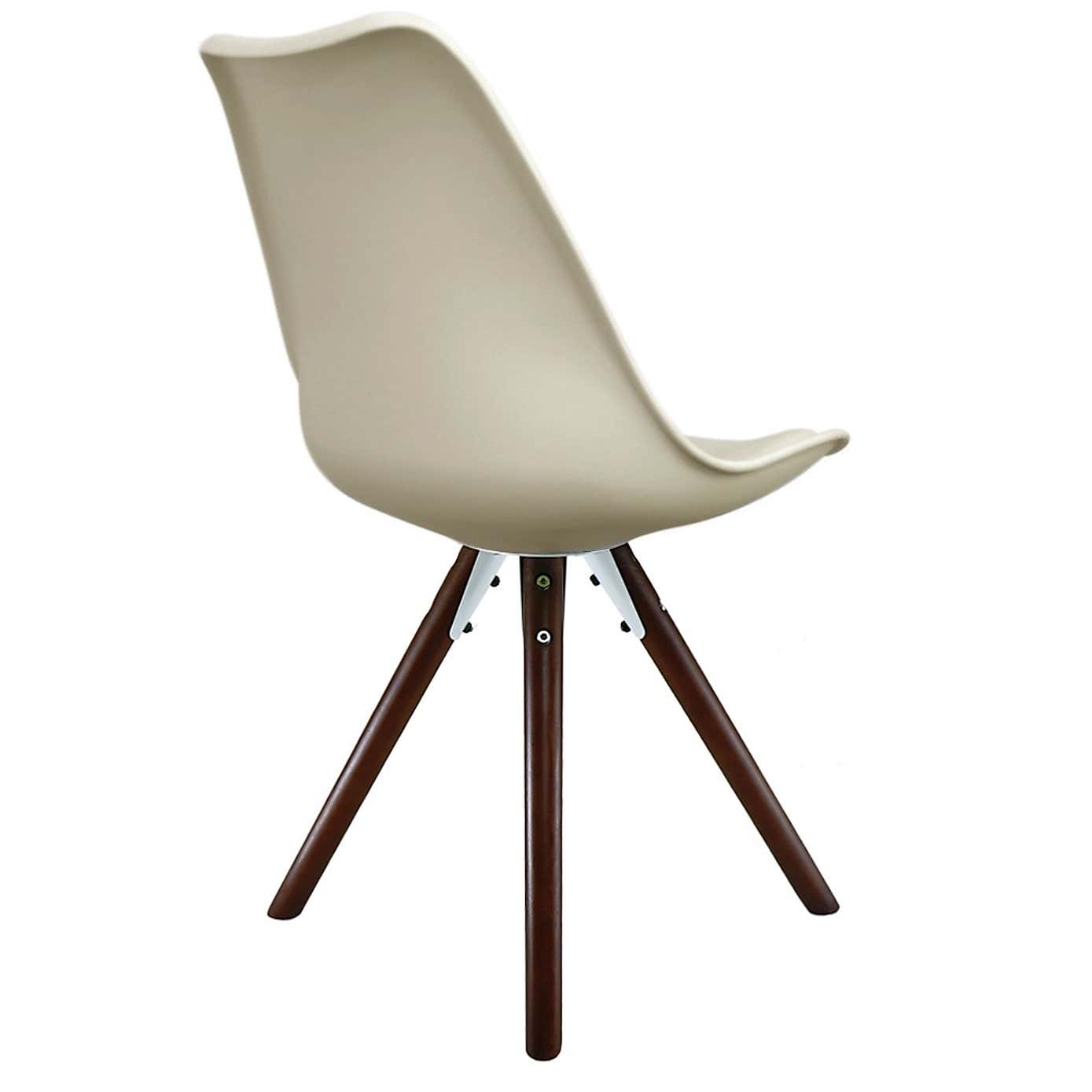 Fusion Living Soho Plastic Dining Chair with Pyramid Legs