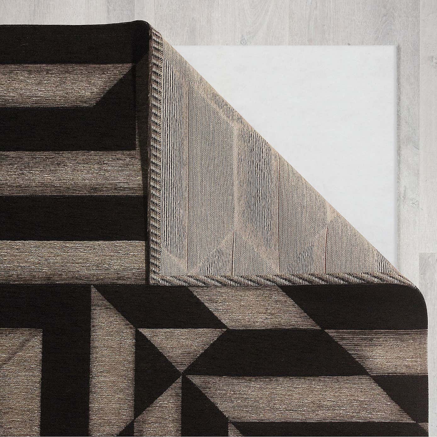 Shoreditch Stripe Chenille Abstract Rug