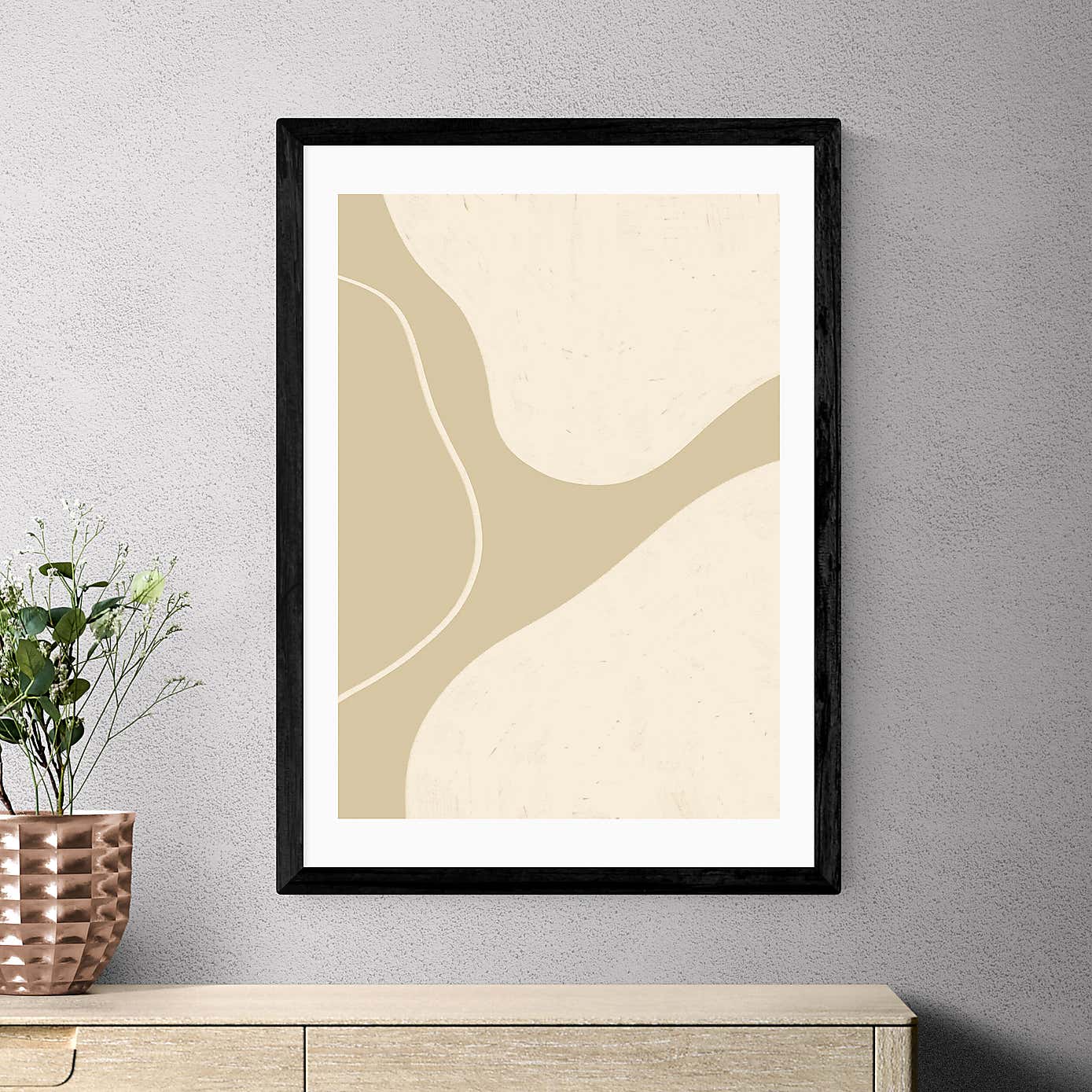 East End Prints Neutral Shapes III Print by Alisa Galitsyna