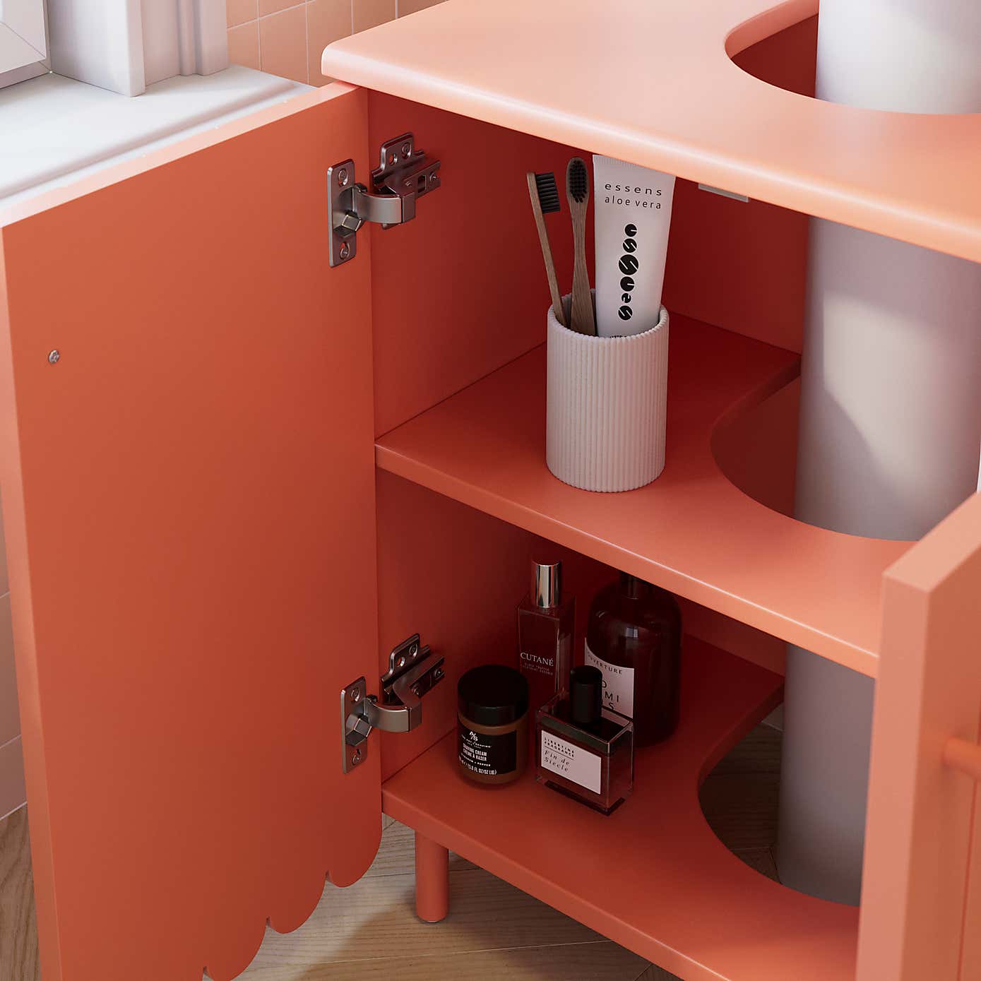 Scallop Under Sink Unit