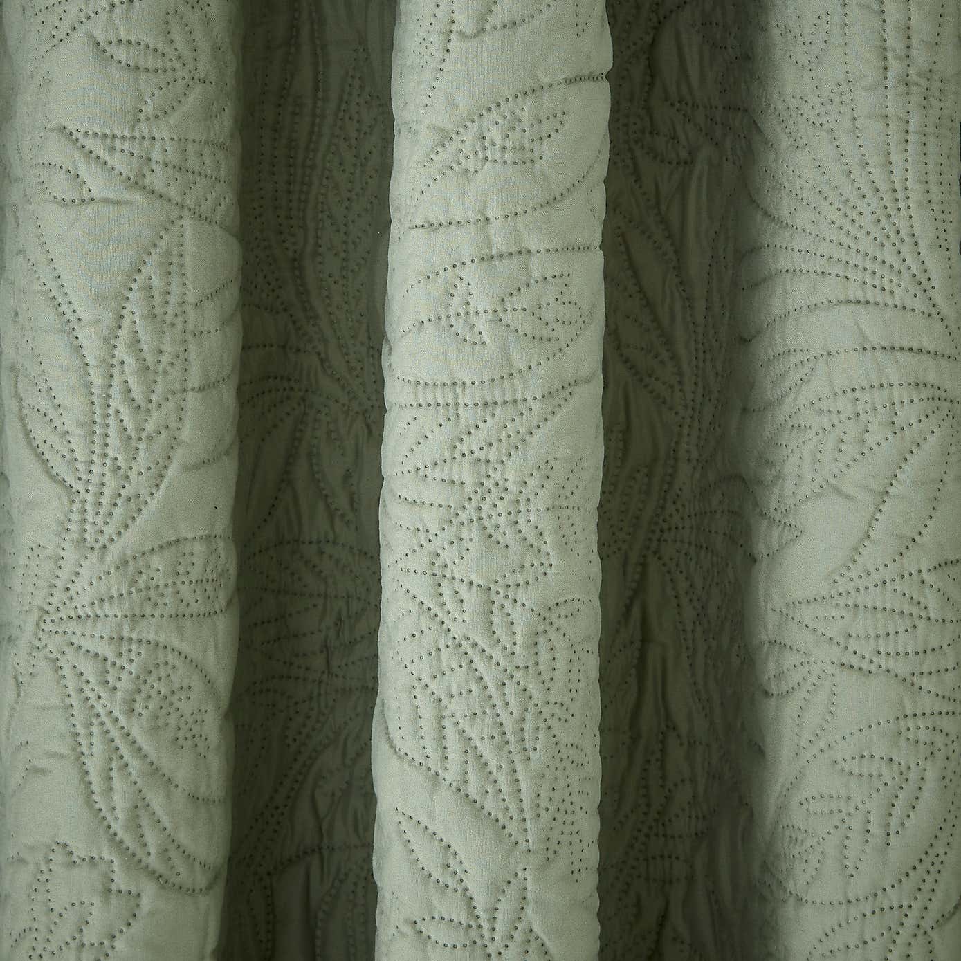Filey Leaf Blackout Eyelet Curtains
