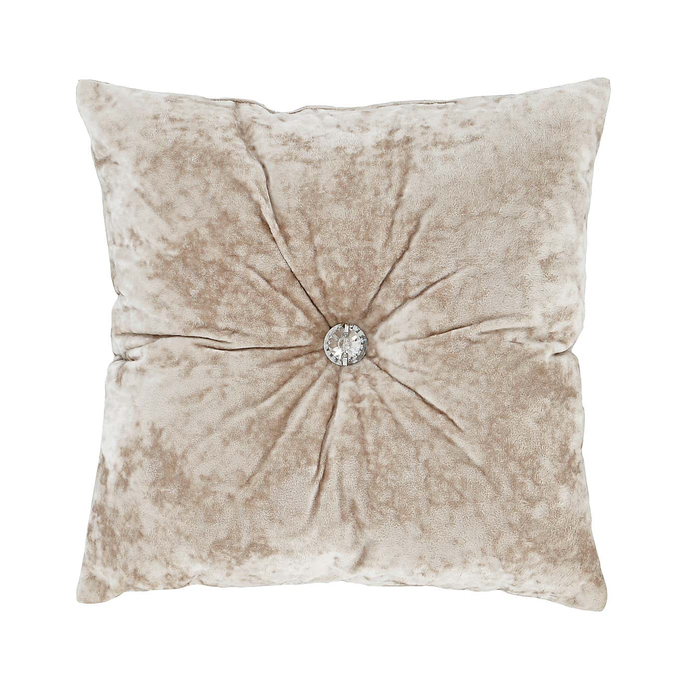 Catherine Lansfield Crushed Velvet Cushion