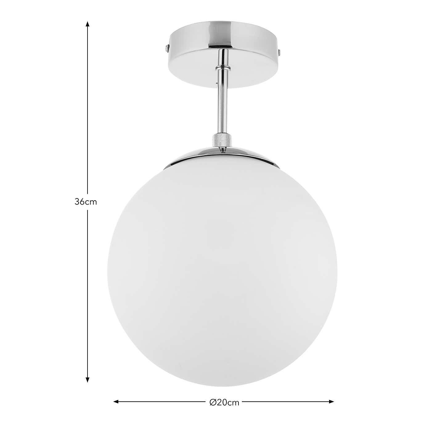 Sfera Bathroom Flush Ceiling Light