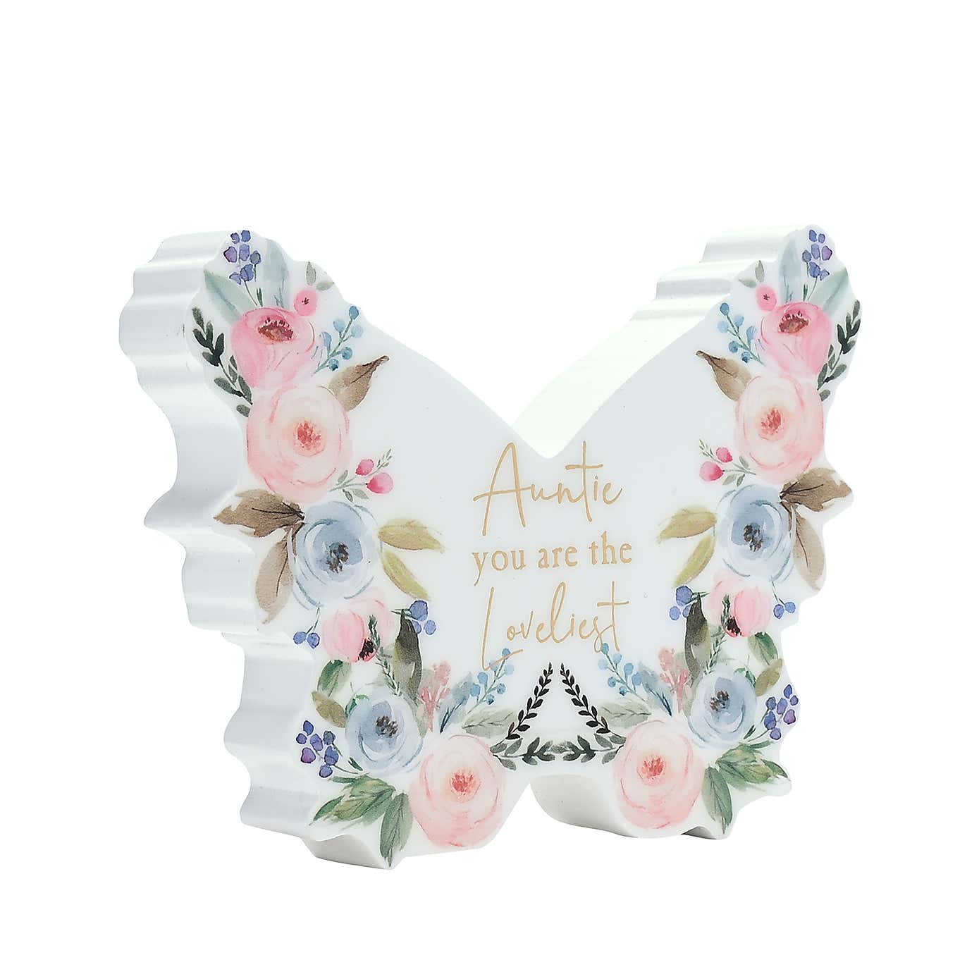 The Cottage Garden Auntie Butterfly Plaque