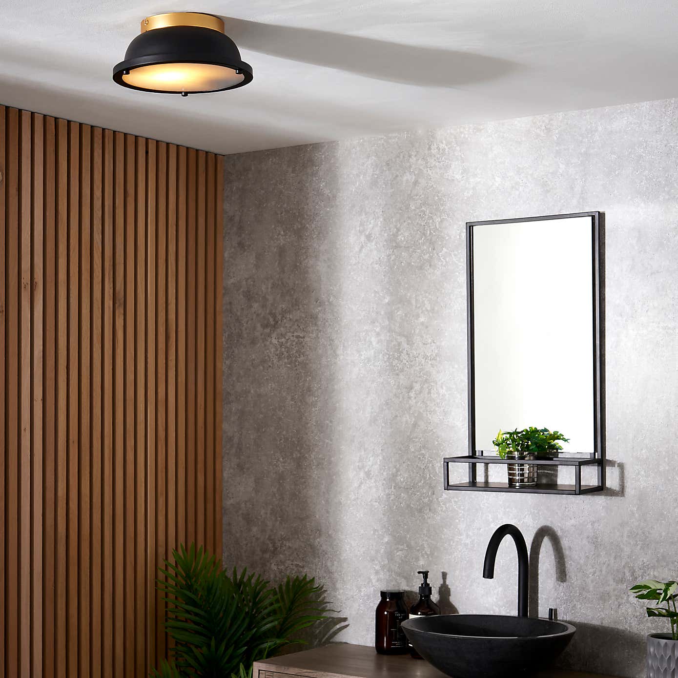 Barton Bathroom 1 Light Flush Ceiling Fitting