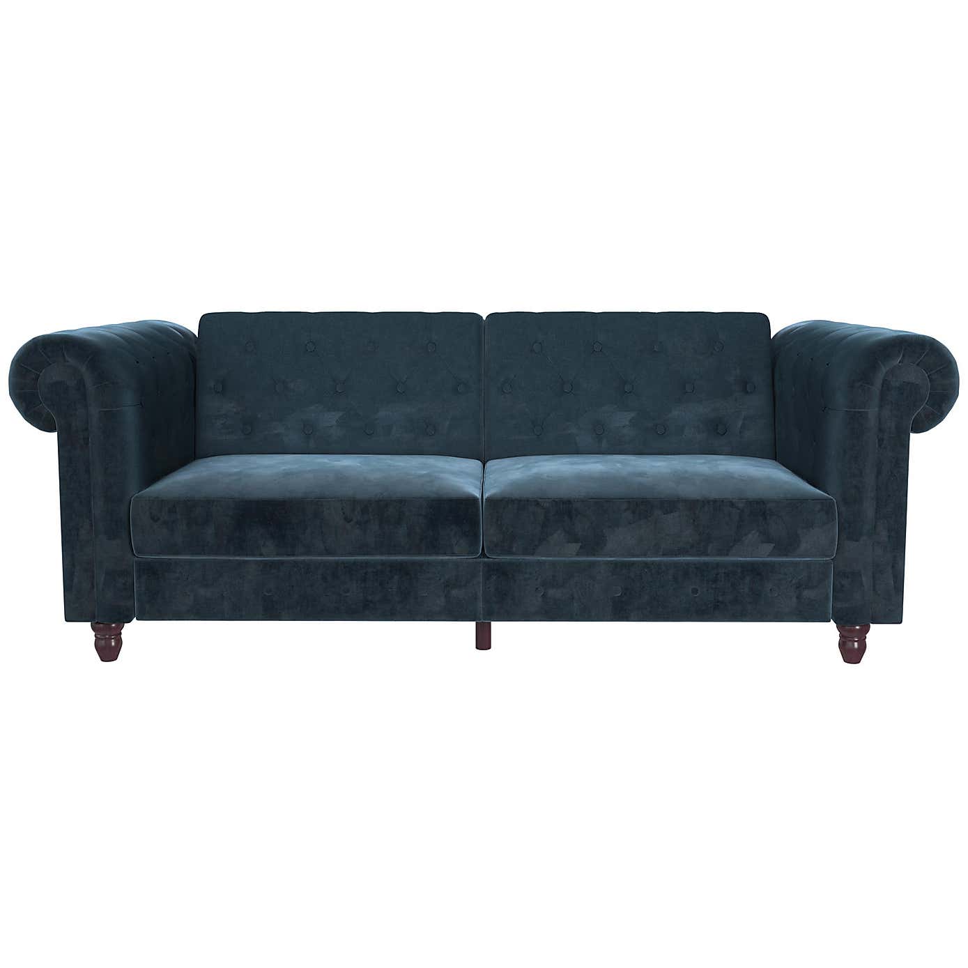 Felix Velvet Chesterfield Double Sofa Bed