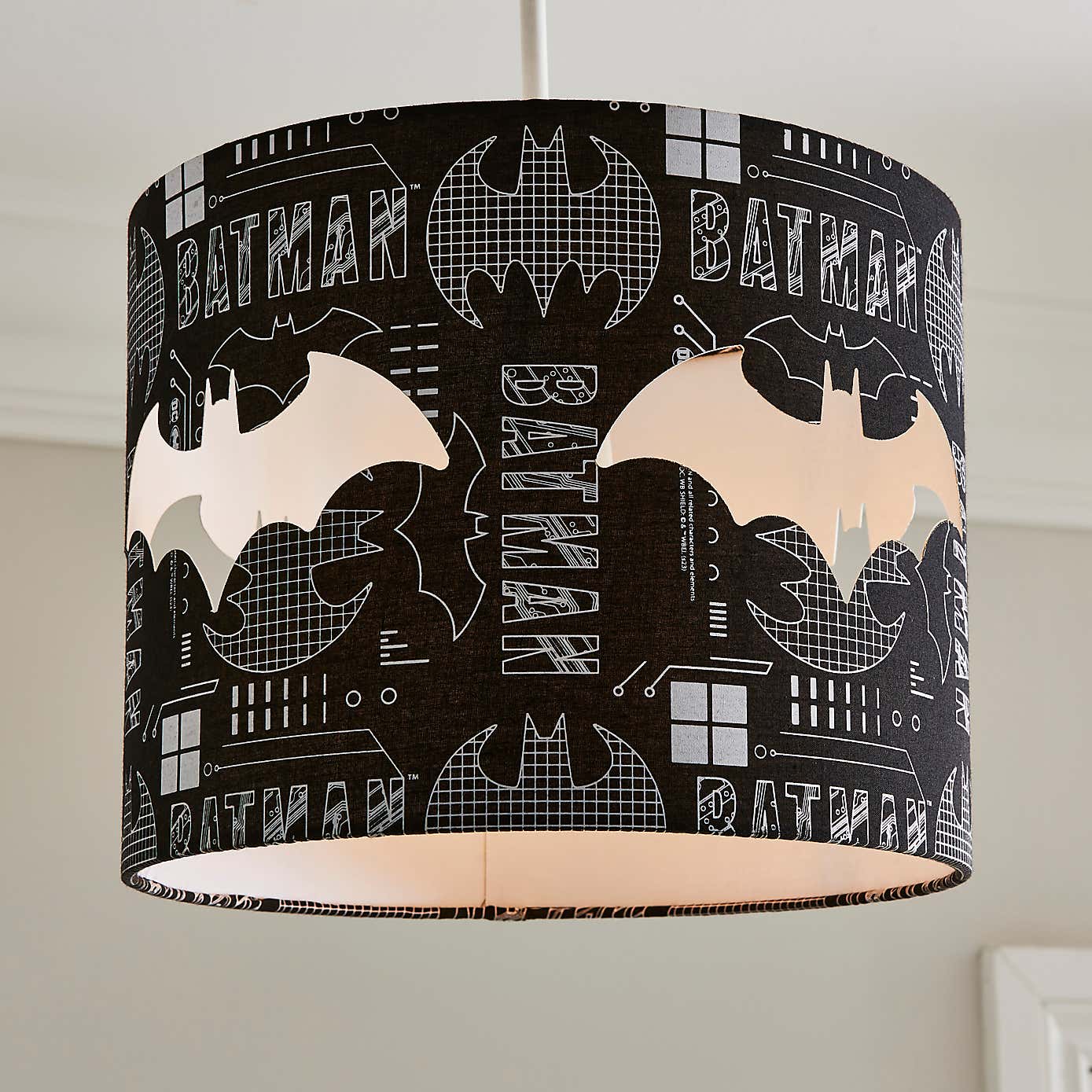 Batman Cut Out Easy Fit Lamp Shade