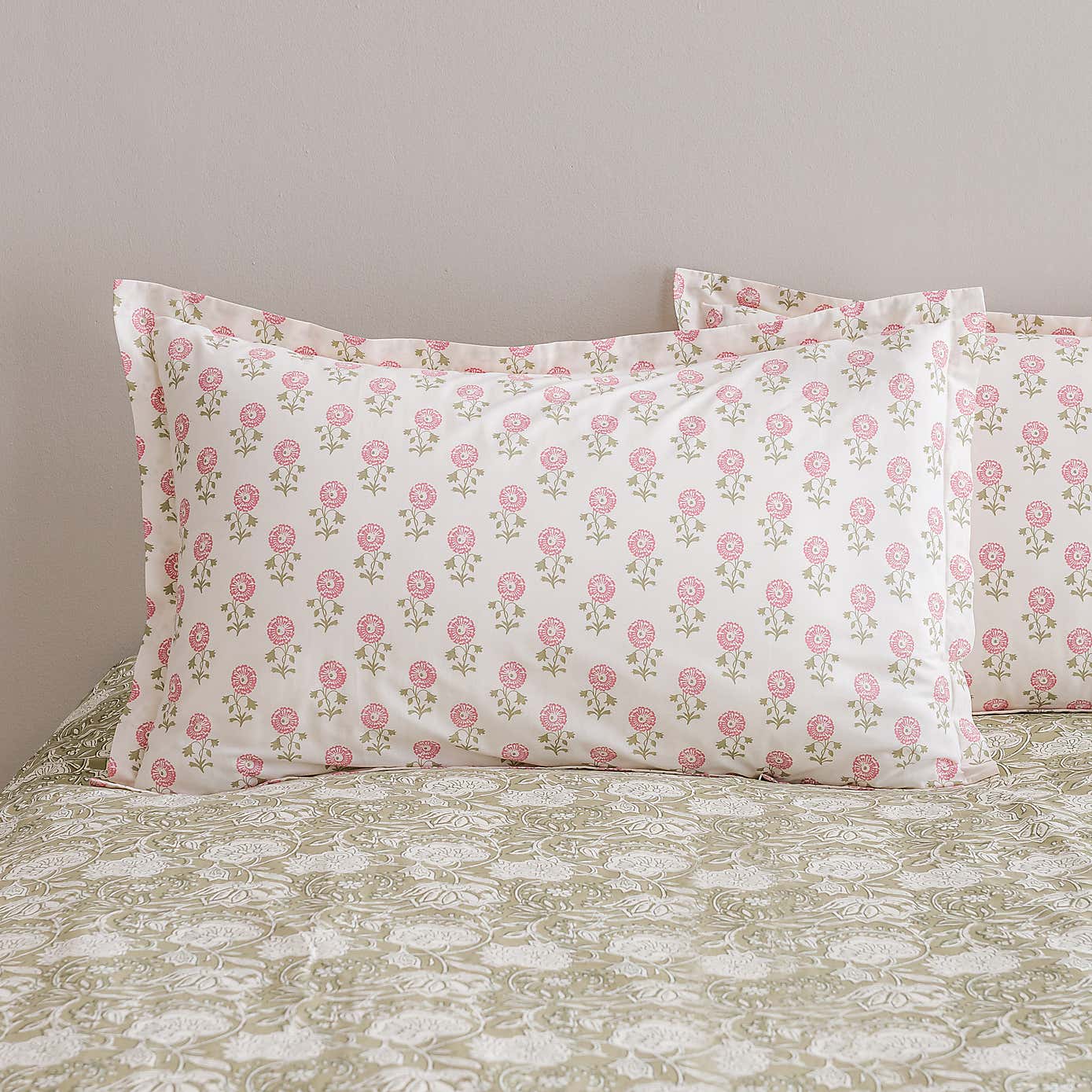 Lizzy Tile Cotton Oxford Pillowcase