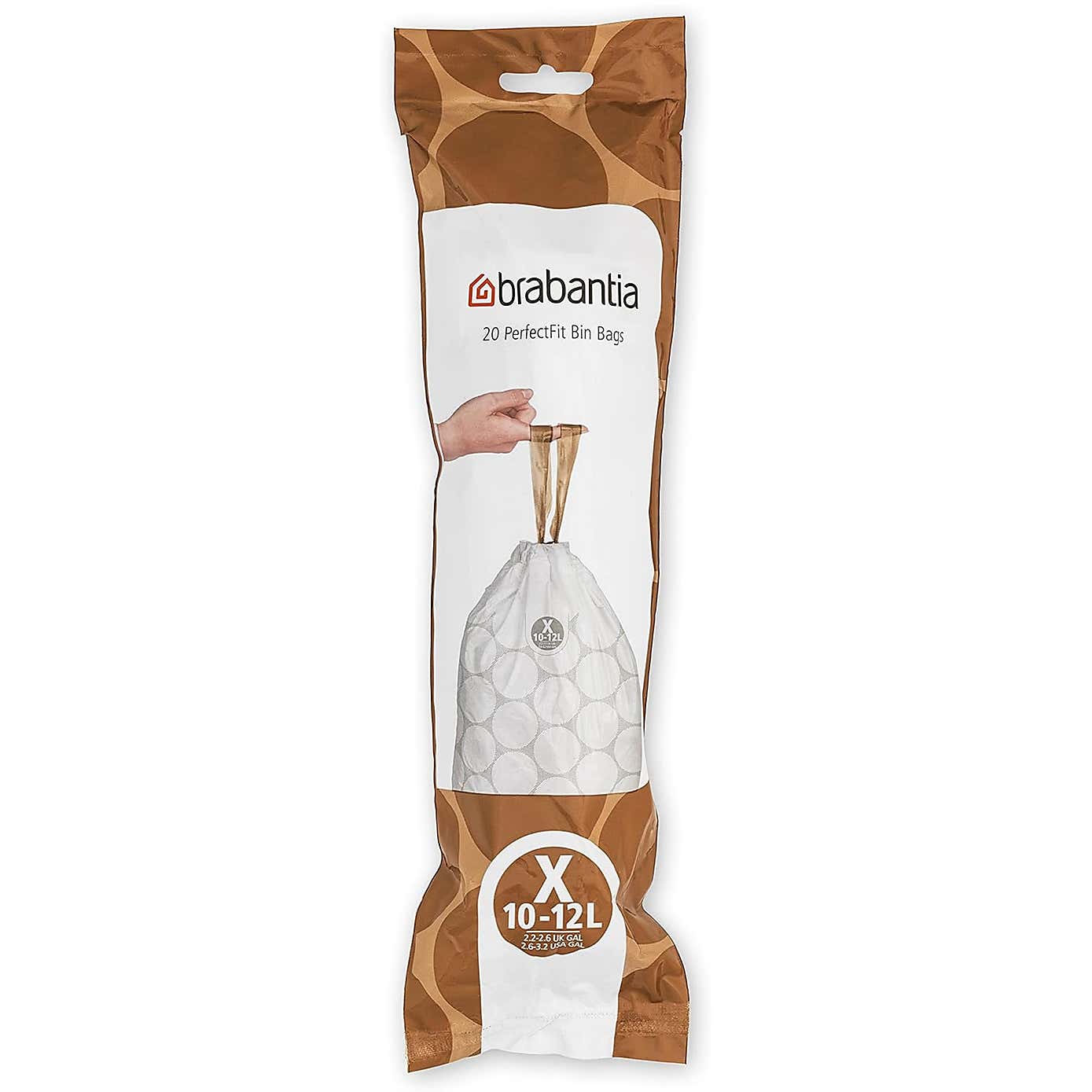 Brabantia Pack of 200 10-12L Code X PerfectFit Bin Bags