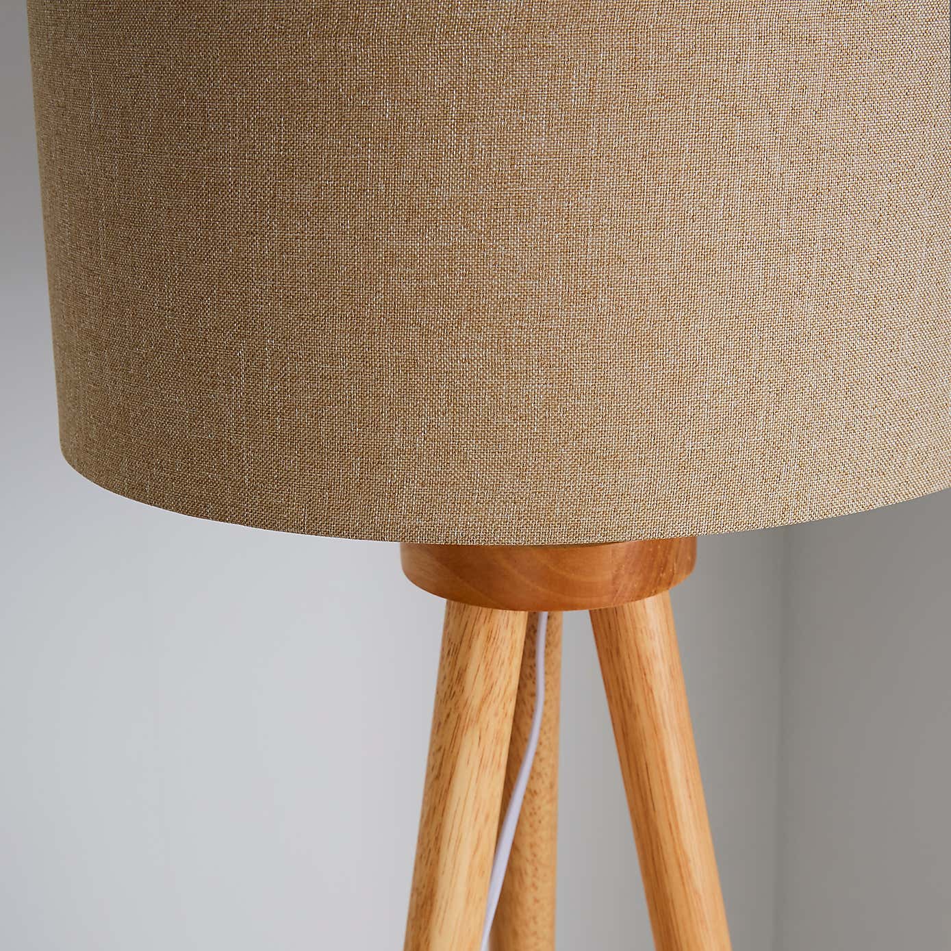 Jandia Wooden Tripod Floor Lamp