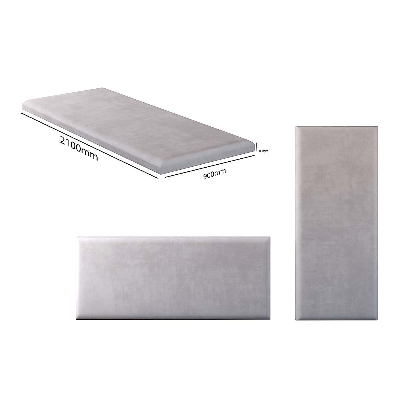 Hanging Wall Panel Dual Mount Plush Velvet Headboard