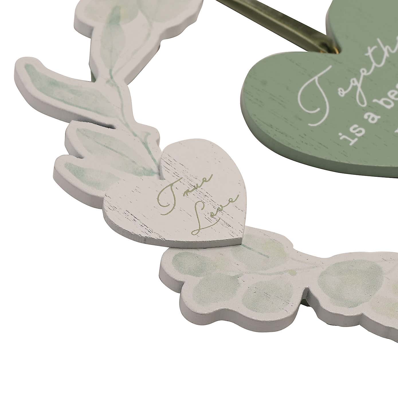 Love Story Together is a Beautiful Place To Be Wreath