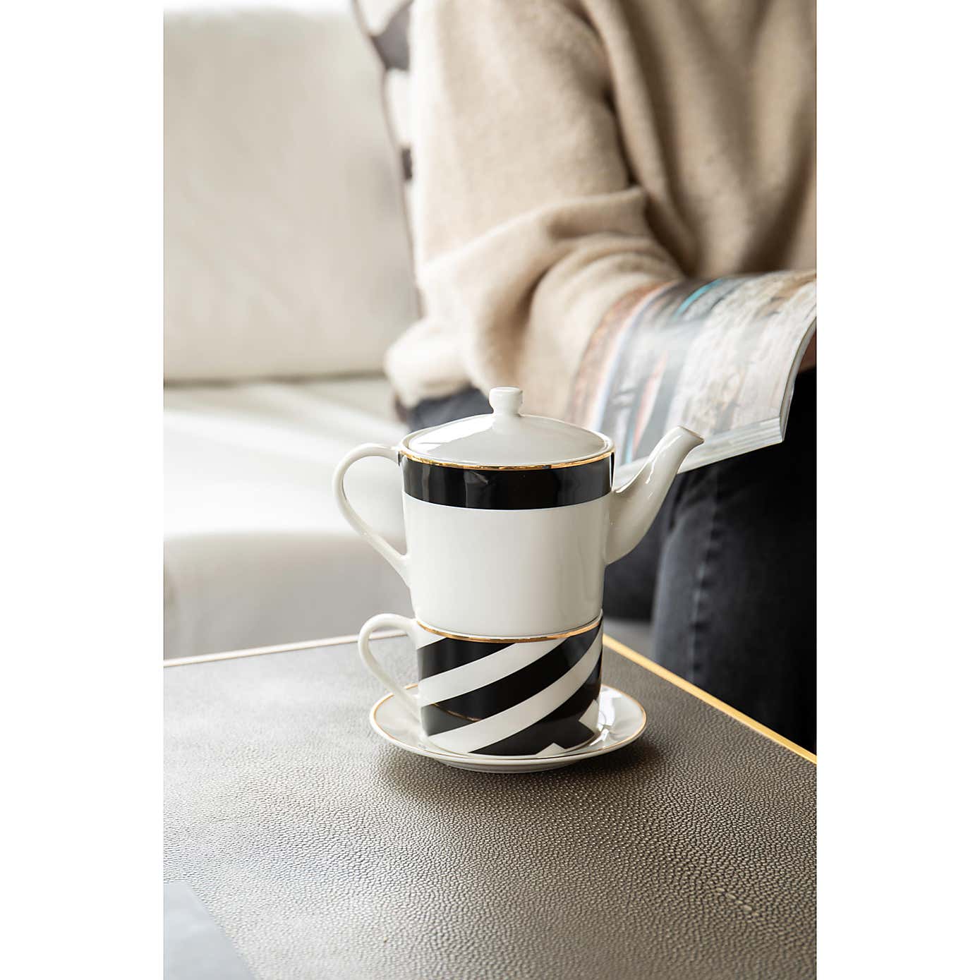 Mikasa Luxe Deco Tea for One Set