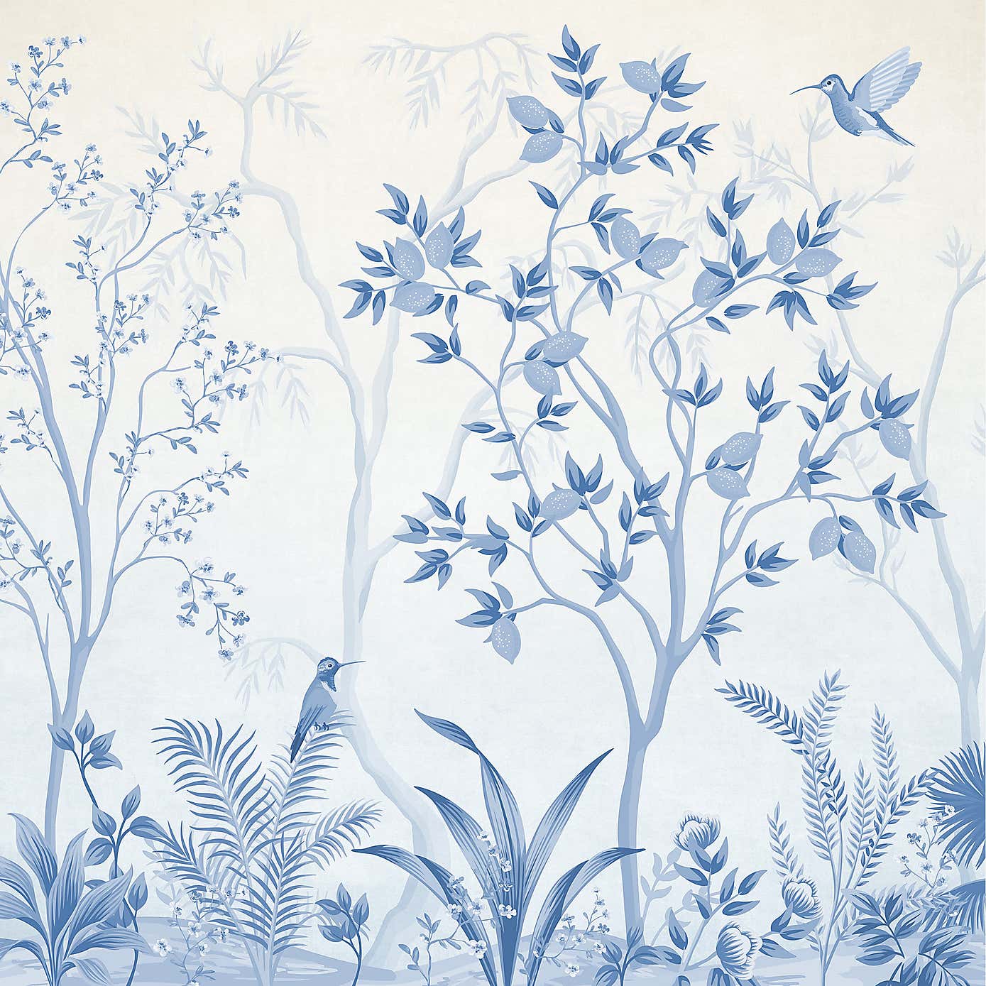 Archive Tree Blue Mural