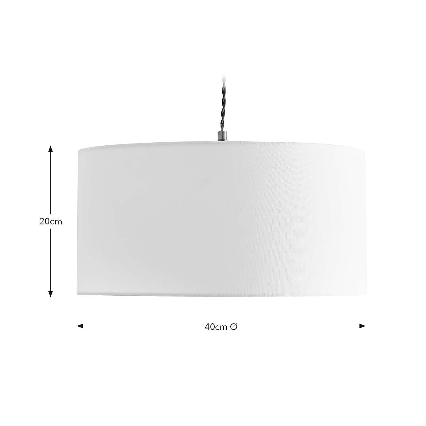 Luna Shallow Drum Lamp Shade