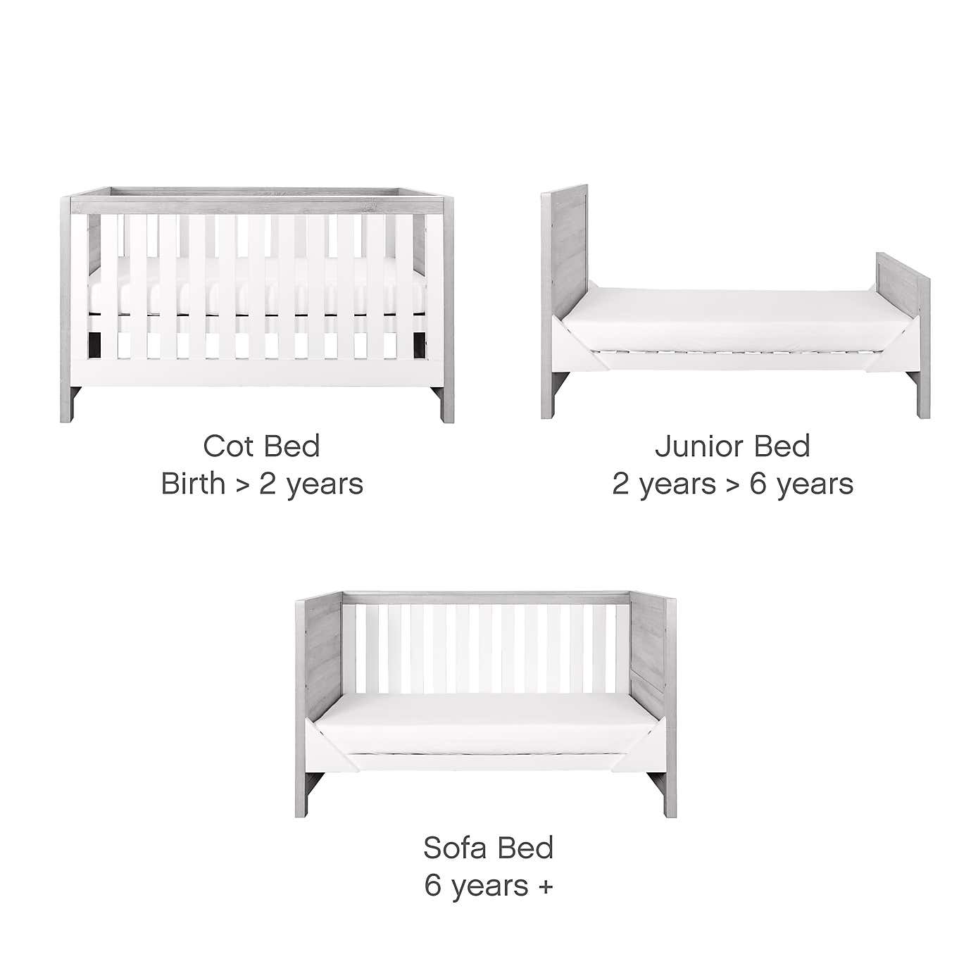Tutti Bambini Modena 3 in 1 Cot bed
