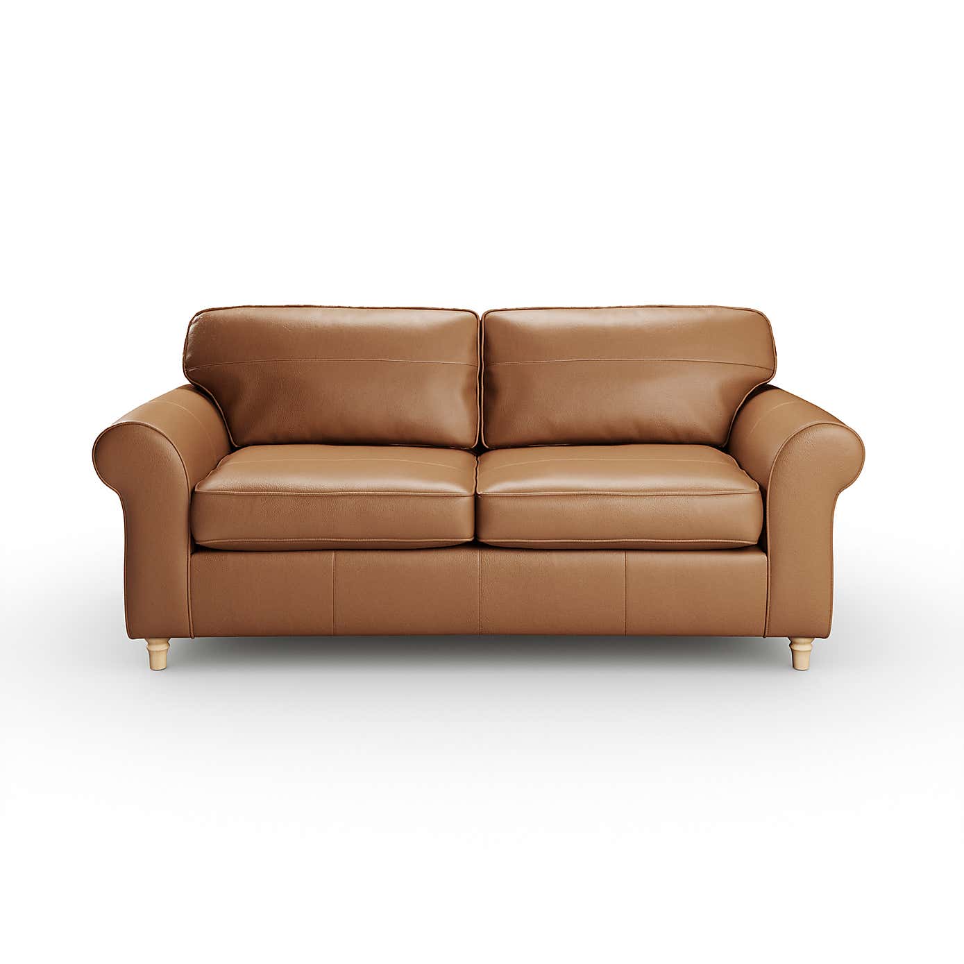 Flori Classic Leather 3 Seater Sofa
