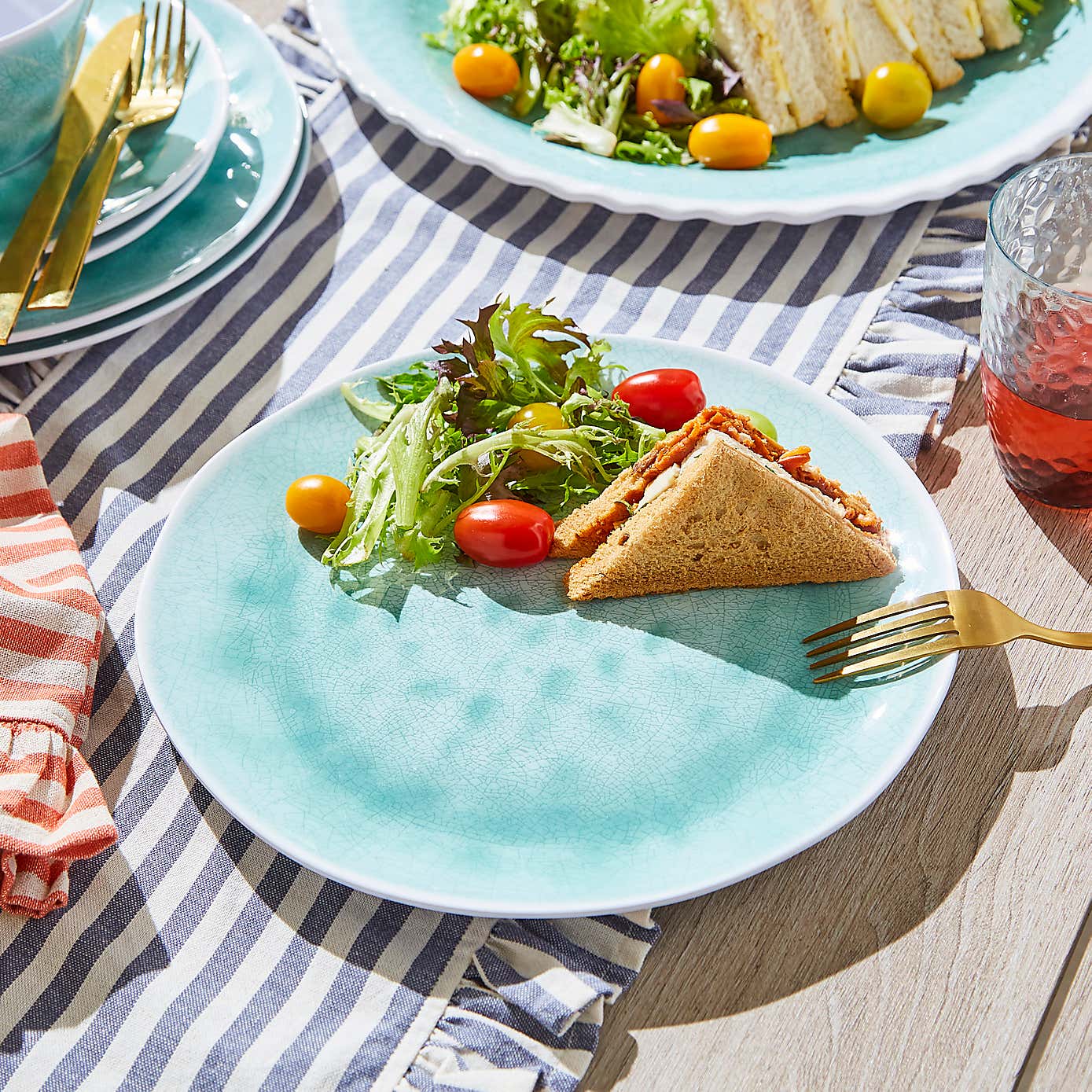 Jade Mist Picnic Dinner Plate