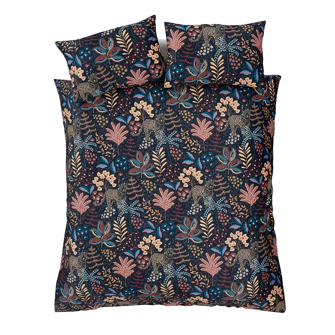 Catherine Lansfield Soft Velvet Exotic Leopard Duvet Cover Set