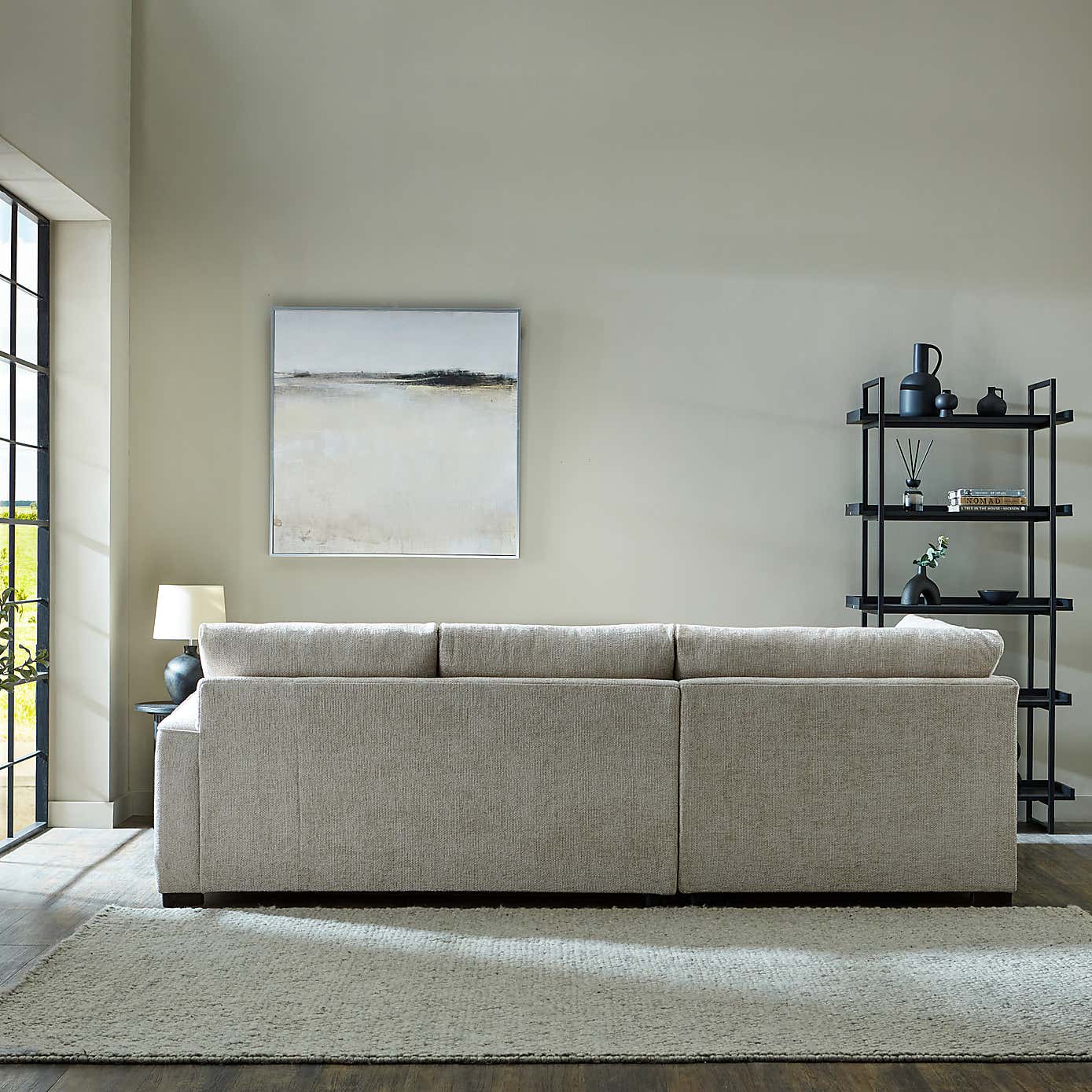 Carson Chunky Chenille Right Hand Corner Sofa