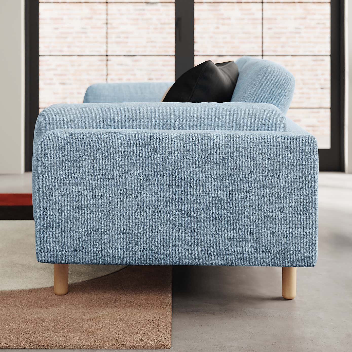 Newton Chunky Tonal Weave 2 Seater Sofa